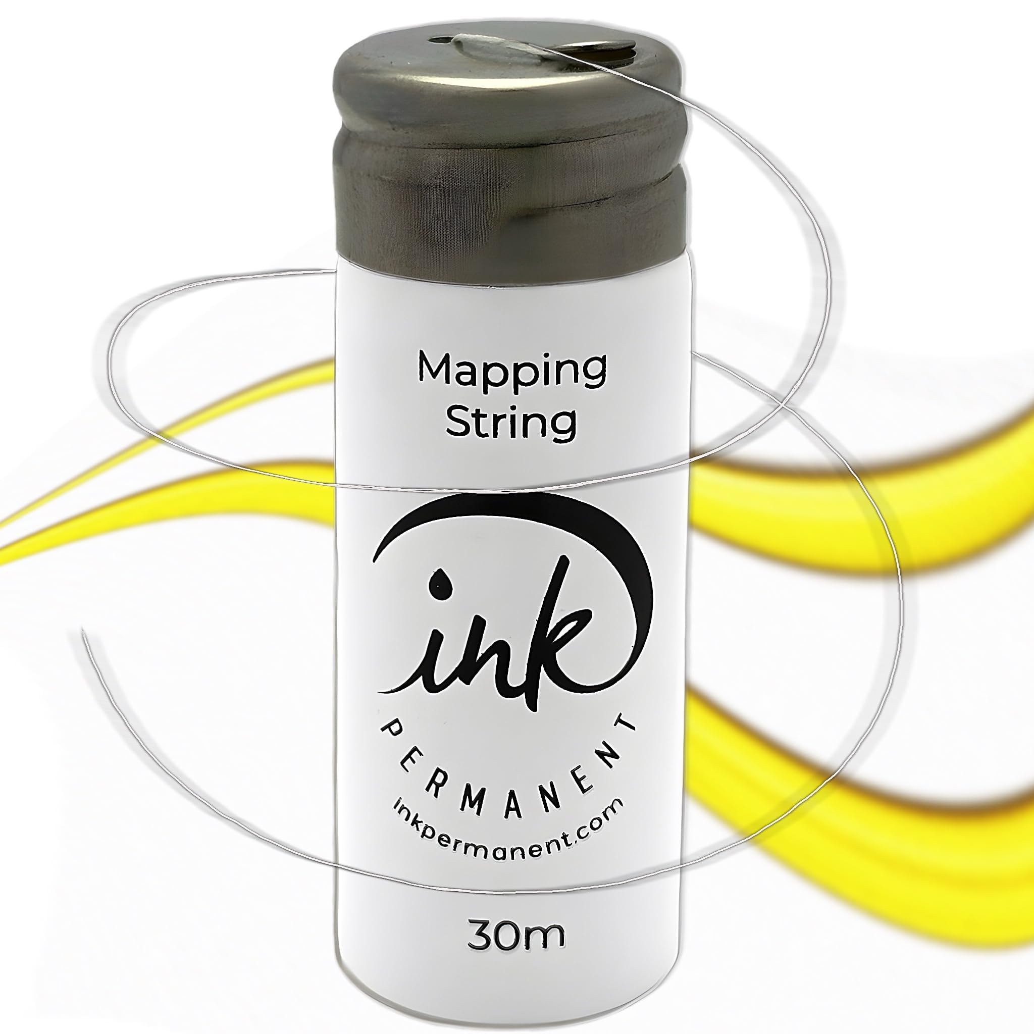 Ink Permanent Face Razors for Women with White Brow Mapping String Kit | 7 Eyebrow Razors with Pre-Inked Mapping String for Faci