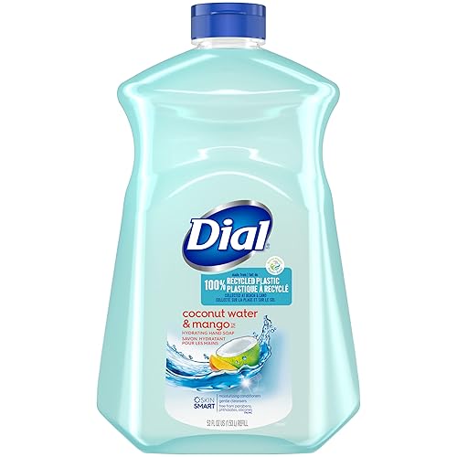Dial Liquid Hand Soap Refill, Coconut Mango, 52 Fl Oz (Pack of 1)