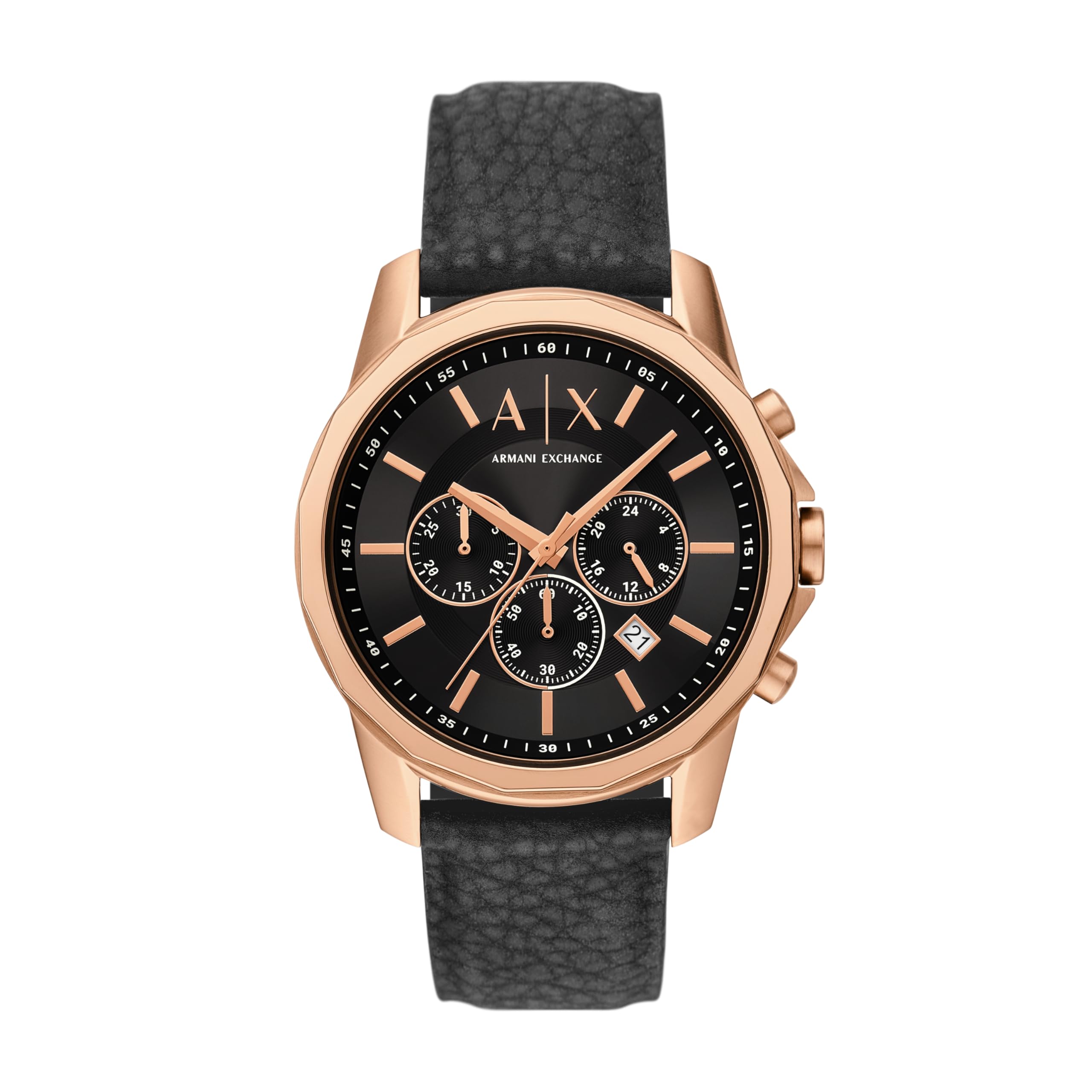 Armani Exchange Black Quartz Rubber Watch Ax1769