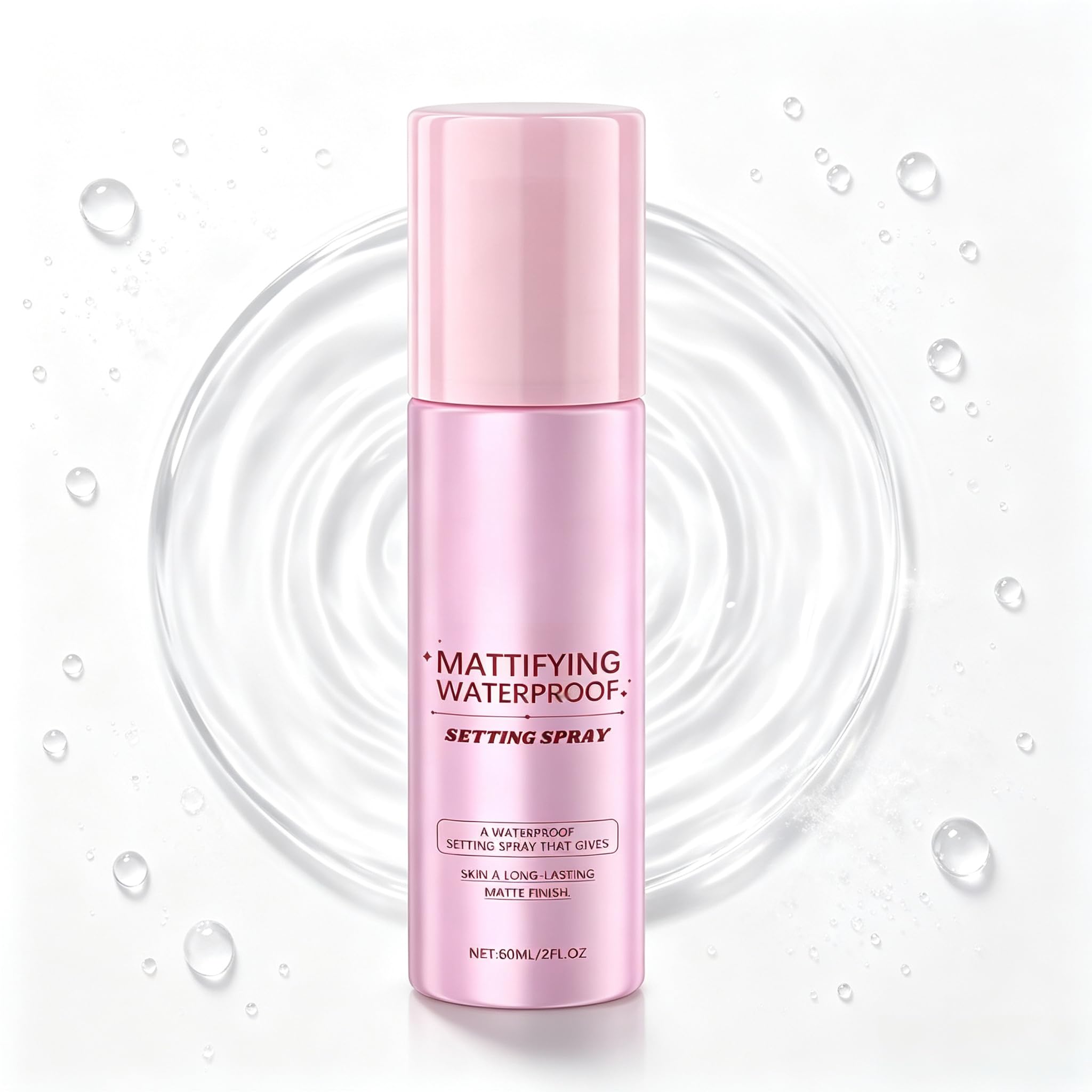 Flawless Setting Spray + Primer, Matte Finish Makeup Fixing Spray 2 Fl. Oz