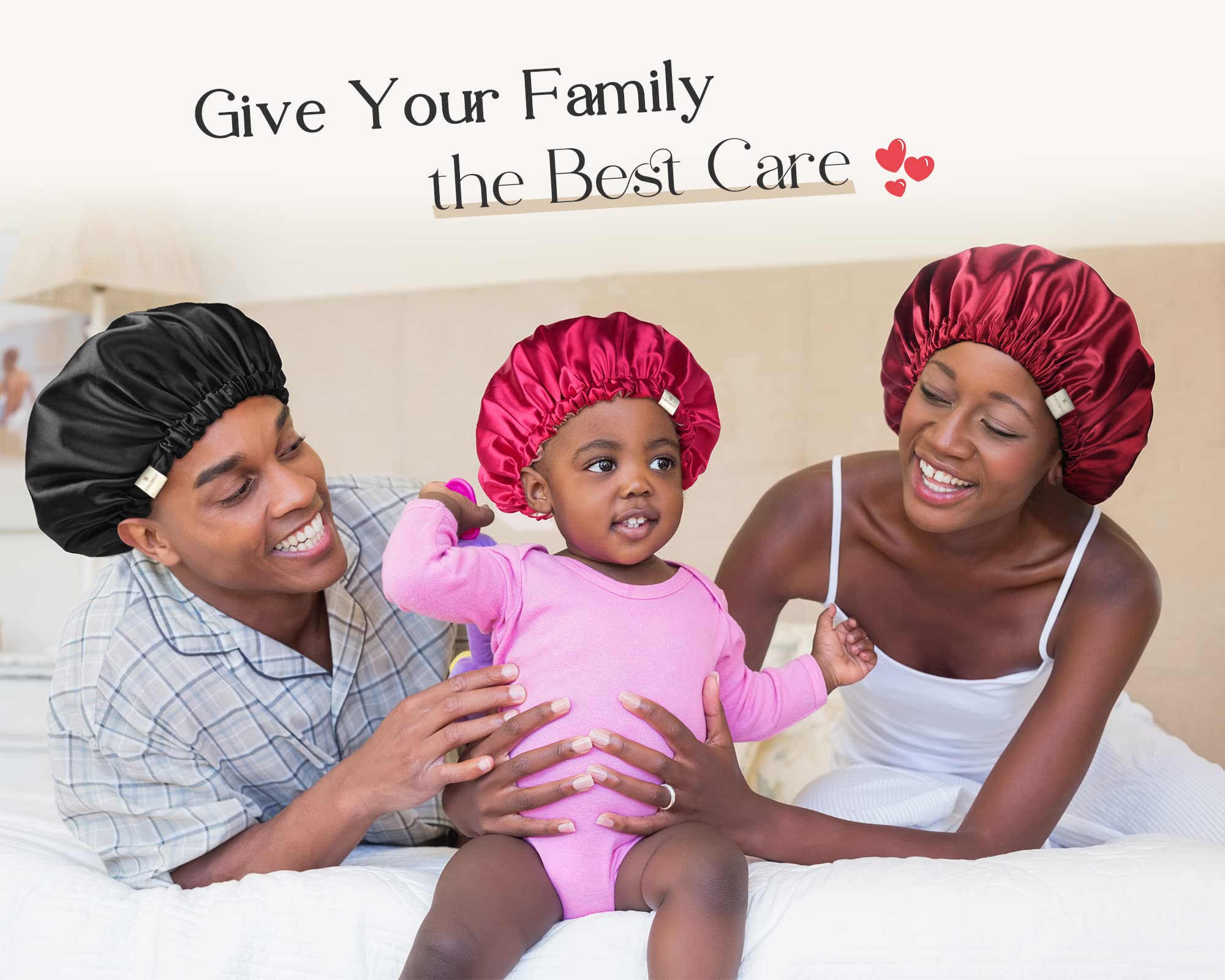 Yanibest Silk Bonnet For Sleeping Satin Bonnet Hair Bonnets For Black Women And Men Double Layer Ajustable Bonnet For Curly Brai