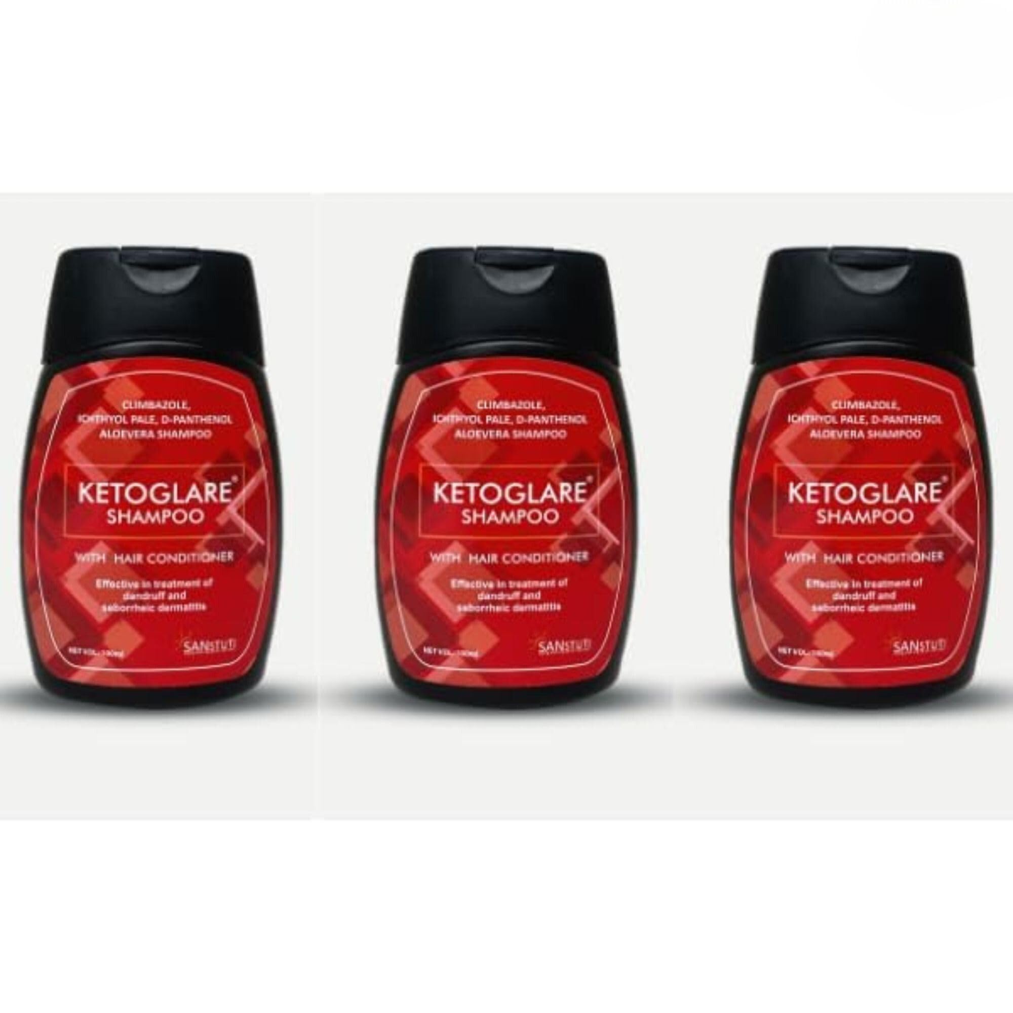 Ketoglare Anti Dandruff Shampoo For Itchy Scalp, Scalp Psoriasis & Seborrheic Dermatitis - Paraben-Free, Sulfate-Free Formula Fo