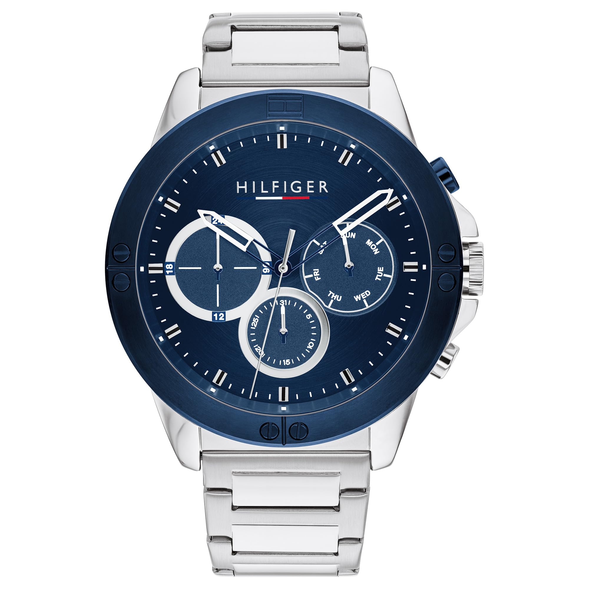 Tommy Hilfiger Analog Navy Dial Stainless Steel Strap Watch For Men