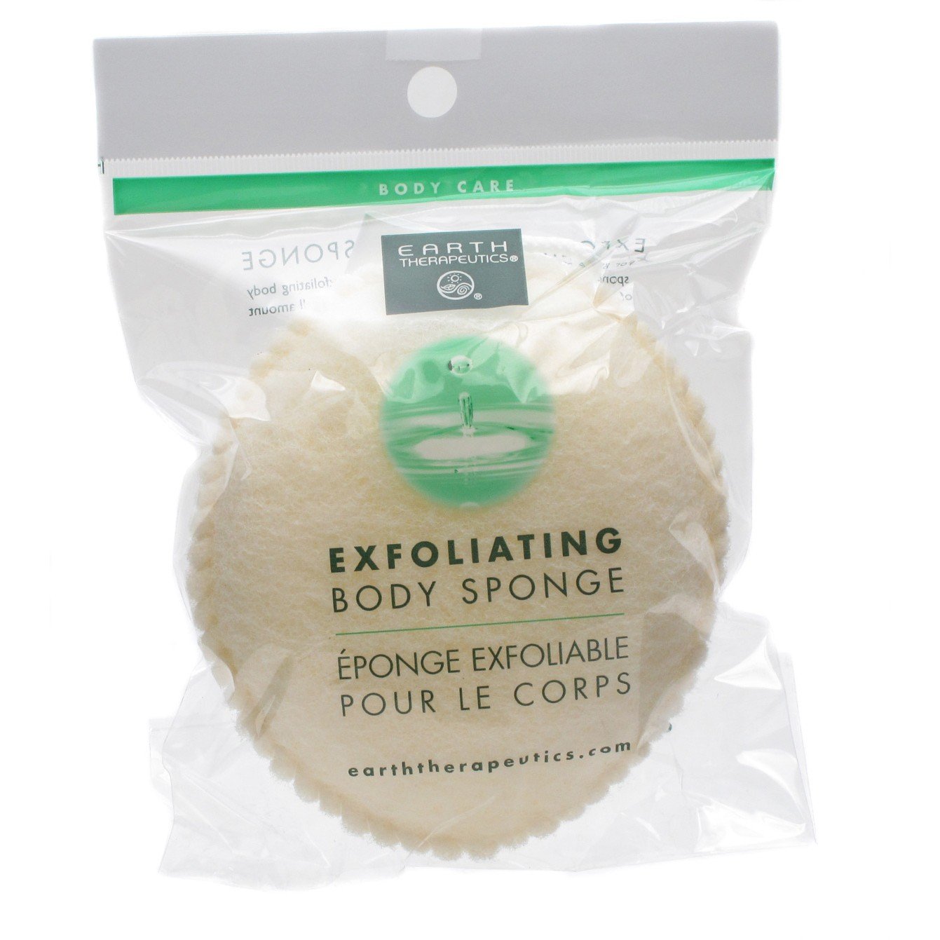 Earth Therapeutics Body Sponge,Exfol,Oval 3Pk