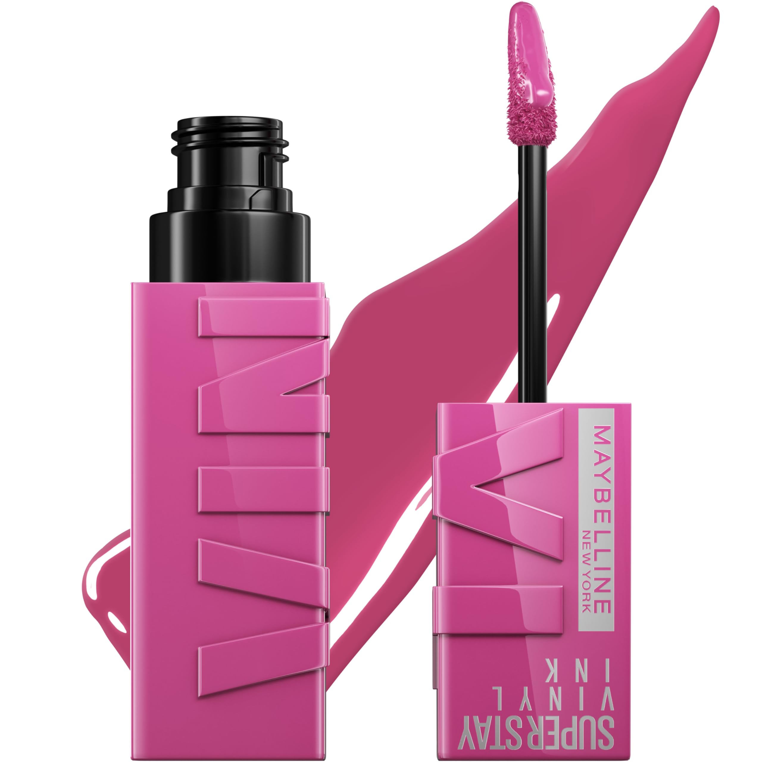 MAYBELLINE Super Stay Vinyl Ink Longwear No-Budge Liquid Lipcolor Make Up, Highly Pigmented Color and Instant Shine, Edgy, 1 Cou