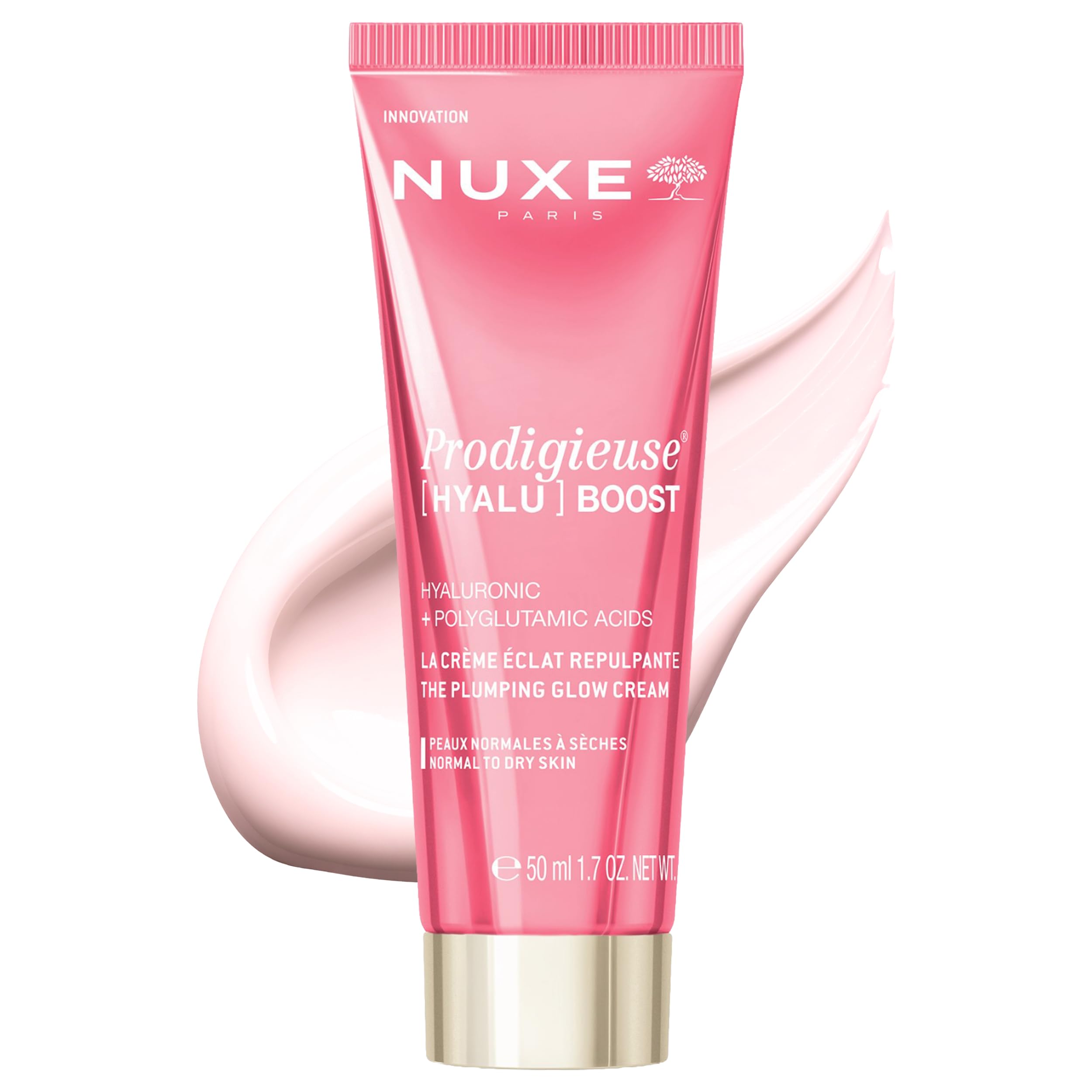 NUXE Hyalu Boost Face Cream, Hyaluronic Acid & Peptides, 1.7 Fl Oz
