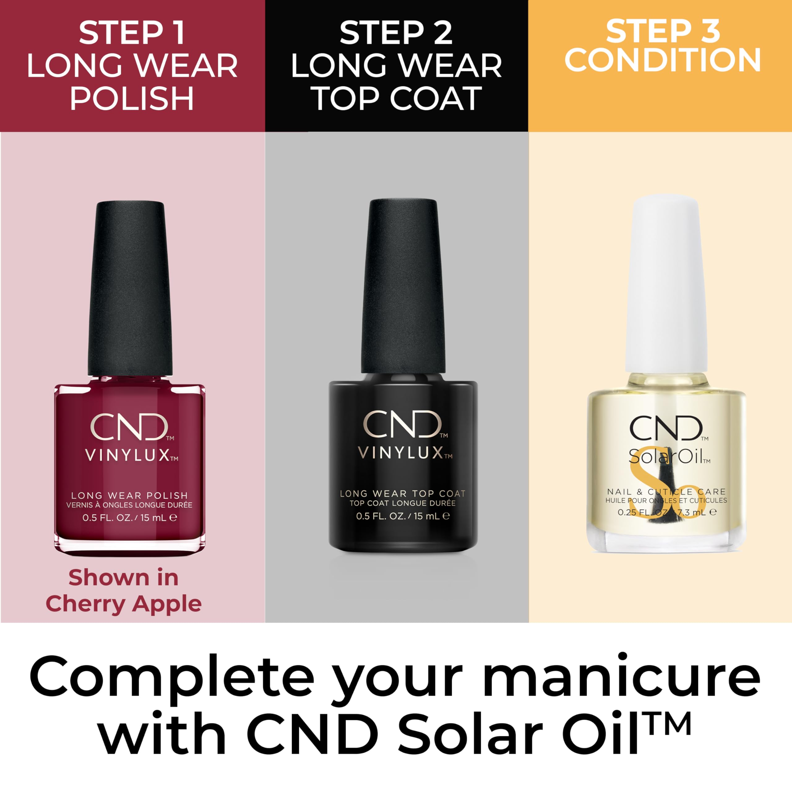Cnd Vinylux Longwear Gray Nail Polish, Gel-Like Shine & Chip Resistant Color, 05 Fl Oz
