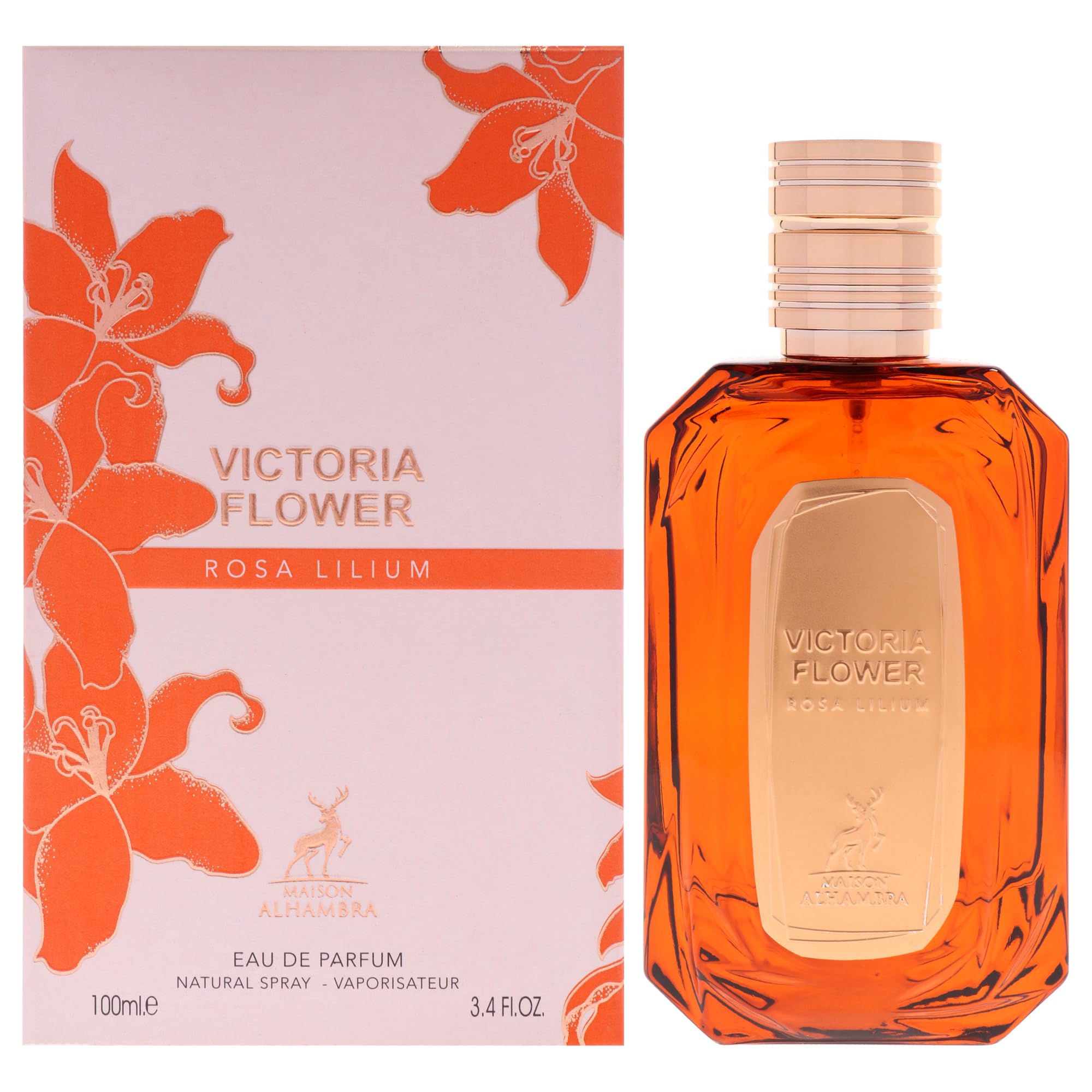 Victoria Flower - Rosa Lilium by Maison Alhambra for Women - 3.4 oz EDP Spray