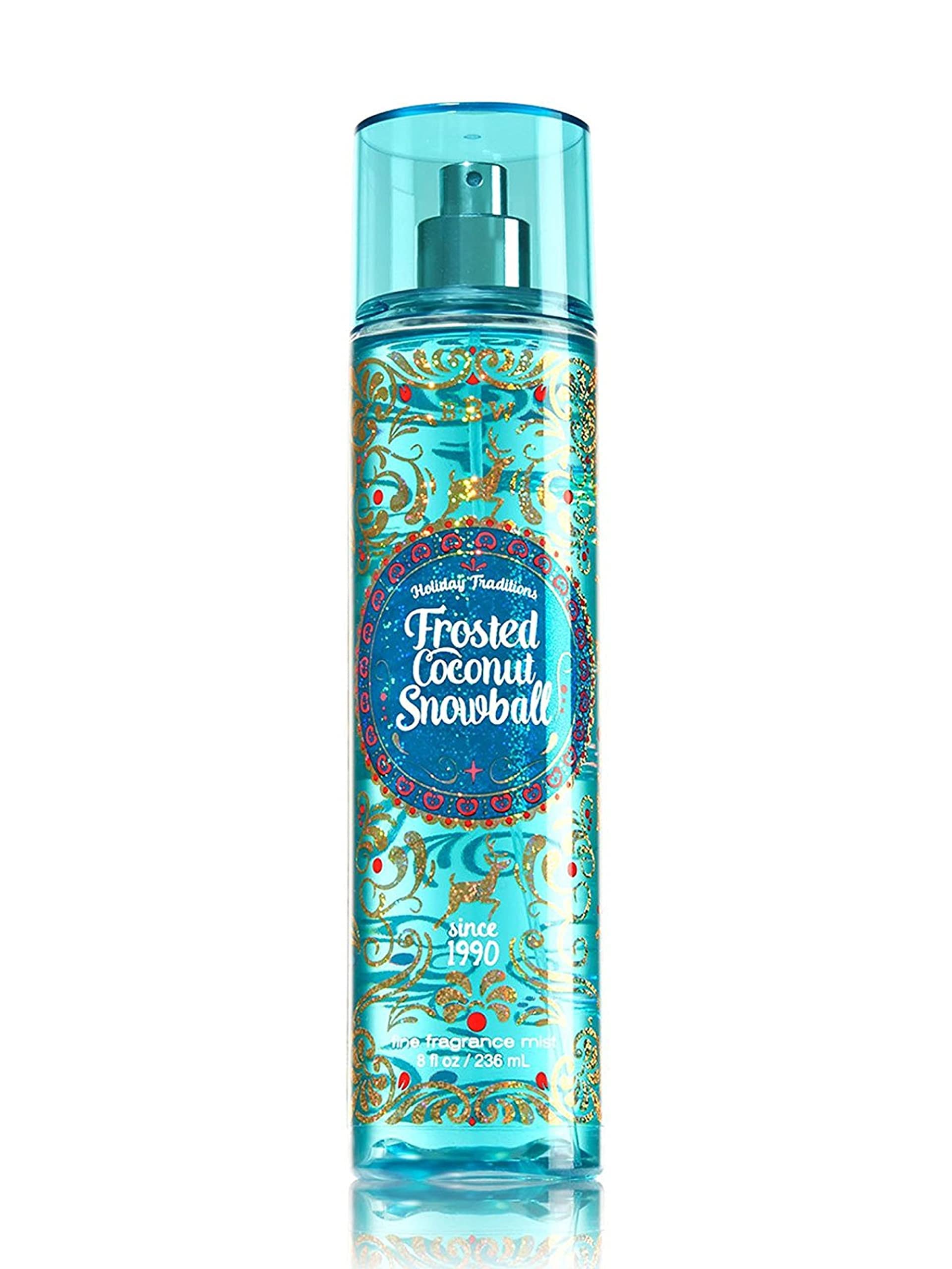 Bath And Body Works Holiday Traditions Frosted Coconut Snowball Body Mist. 8 Oz