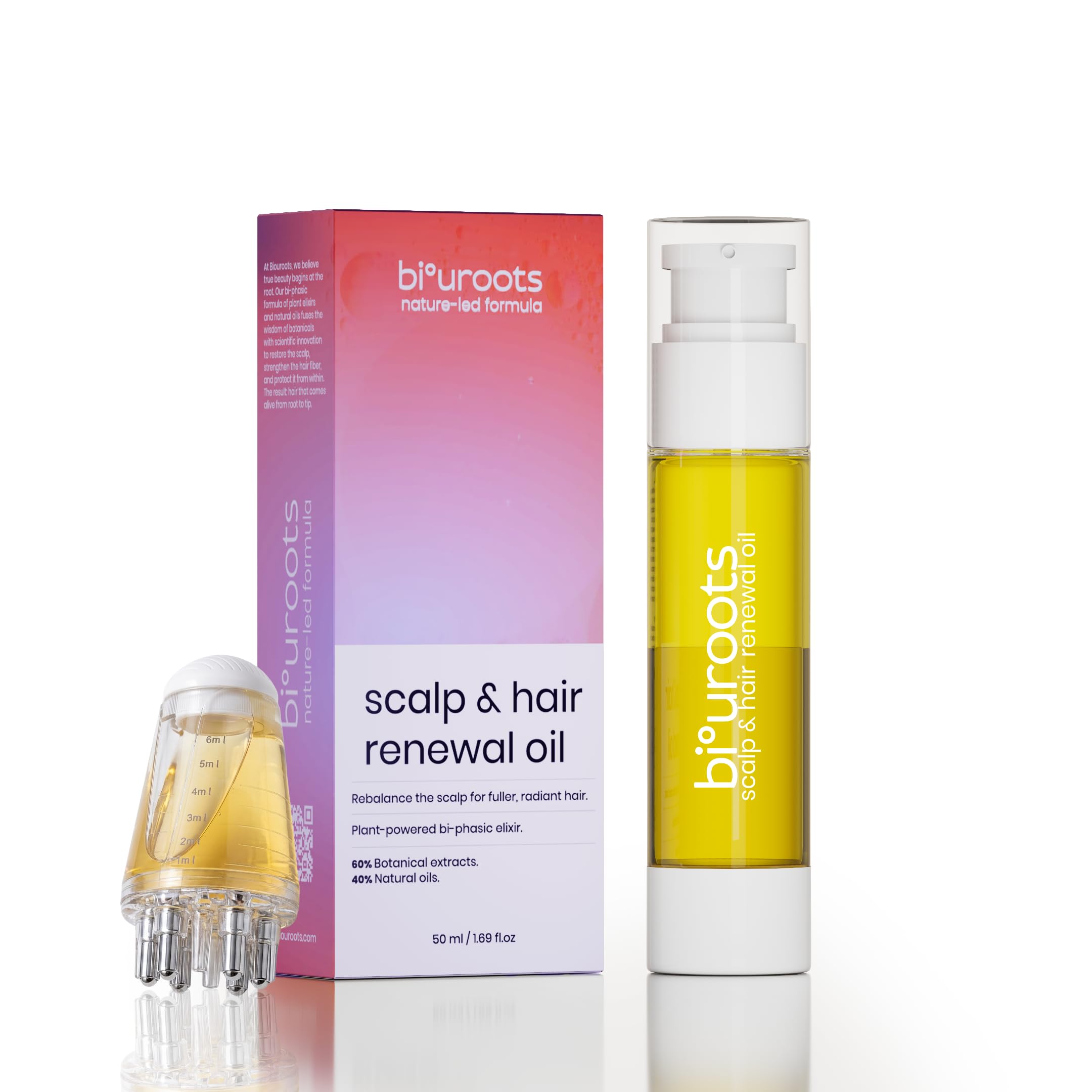 Scalp & Hair Renewal Oil  Rosemary & Peppermint Hair Oil for Dry & Itchy Scalp Care, Lightweight Hydrating Scalp Oil with Appli