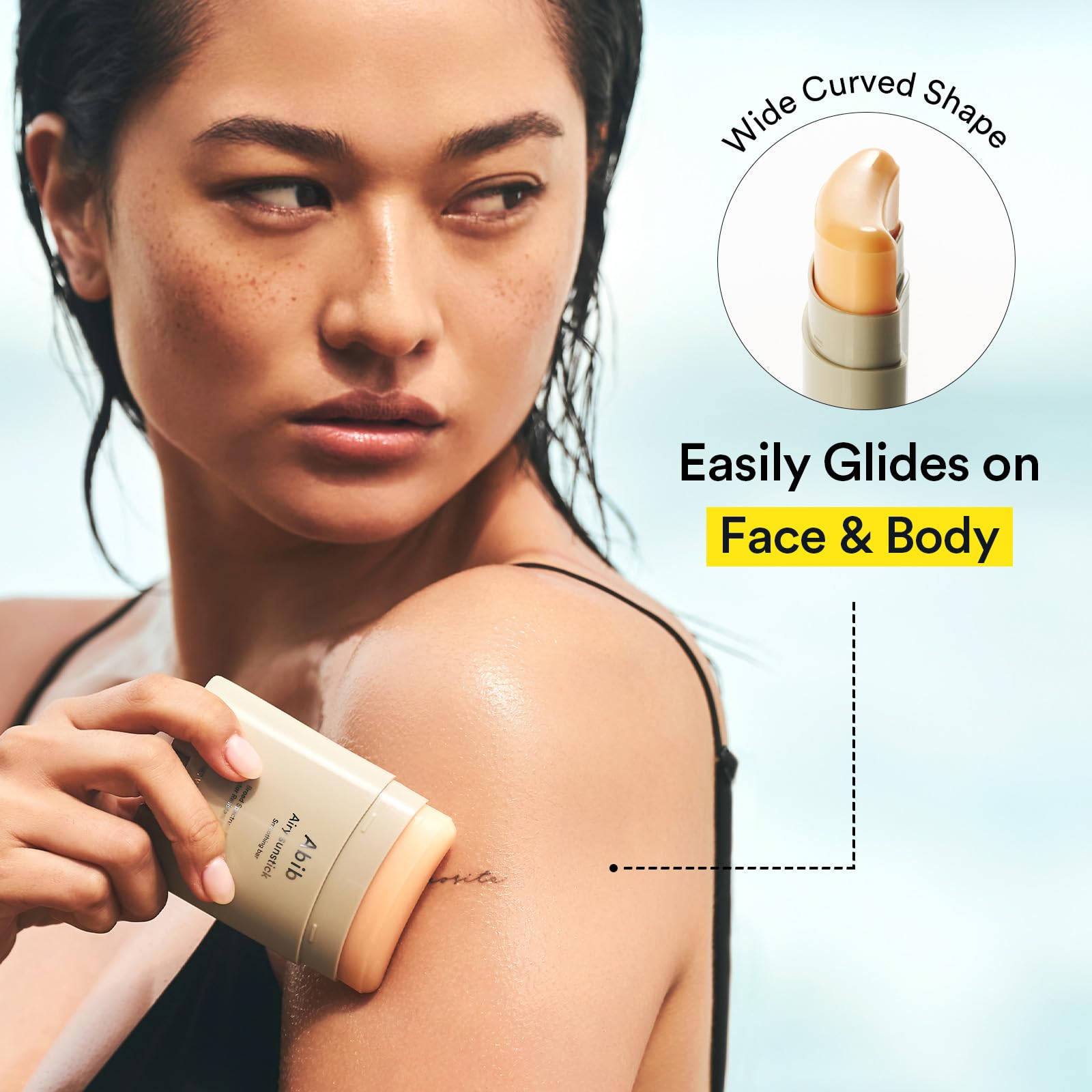 Abib Airy Sunstick Smoothing Bar Spf50 | Non-Sticky Matte Finish Sun Protection For Face And Body, Long-Lasting Korean Sun Stick