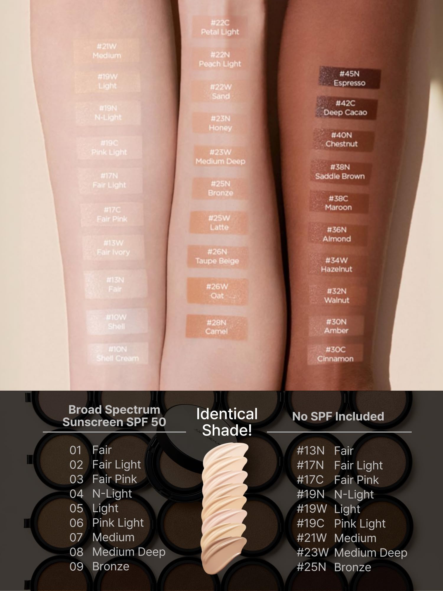 [JUNGSAEMMOOL OFFICIAL] Essential Skin Nuder Cushion (N Light) | Refill | Natural Finish | Buildable Coverage | Makeup Artist Br