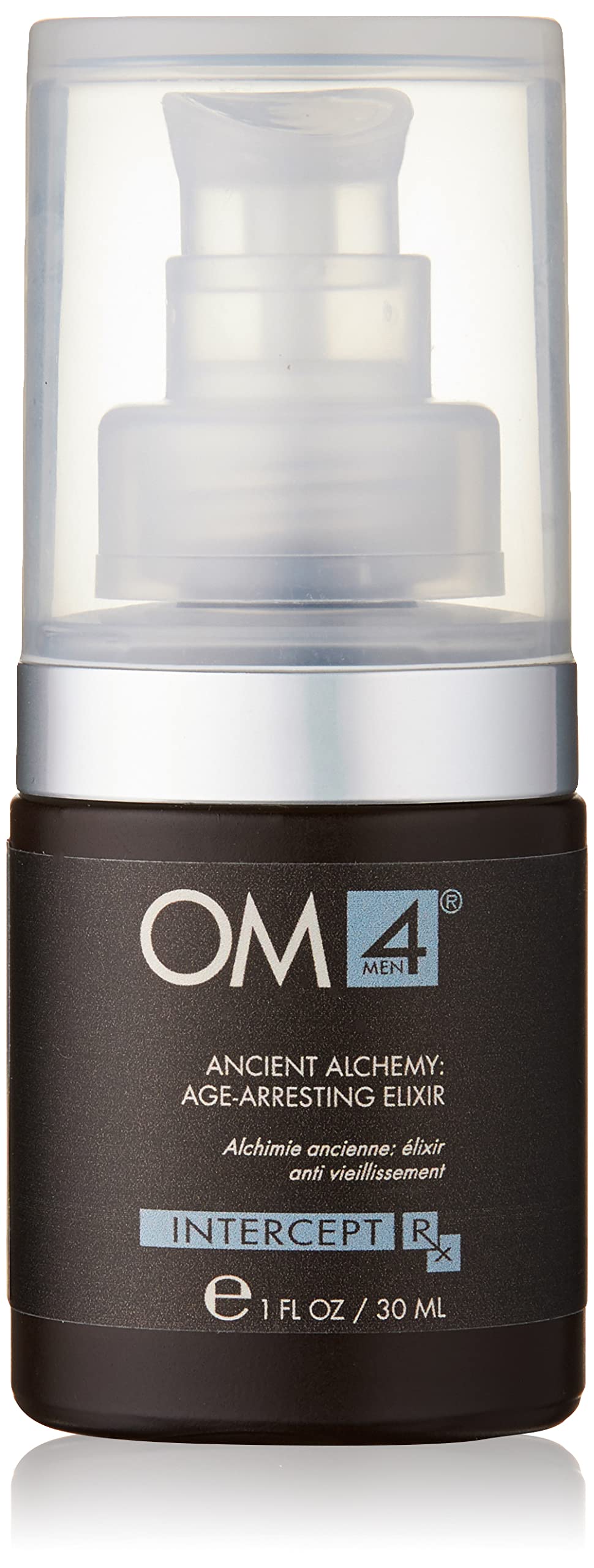 Organic Male OM4 Intercept: Ancient Alchemy Age-Arresting Elixir Serum - Featuring Hyaluronic Acid and Vitamin C to nourish and 