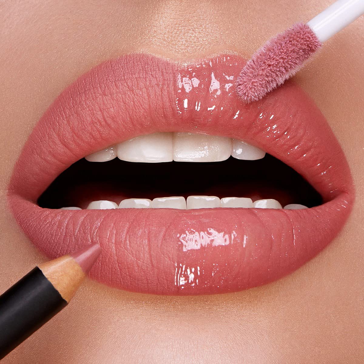 Kiko MILANO 3D Hydra Lipgloss - Pearly Natural Rose, 1 oz, Softening Lip Gloss for a 3D Look, Model KM000000188032B