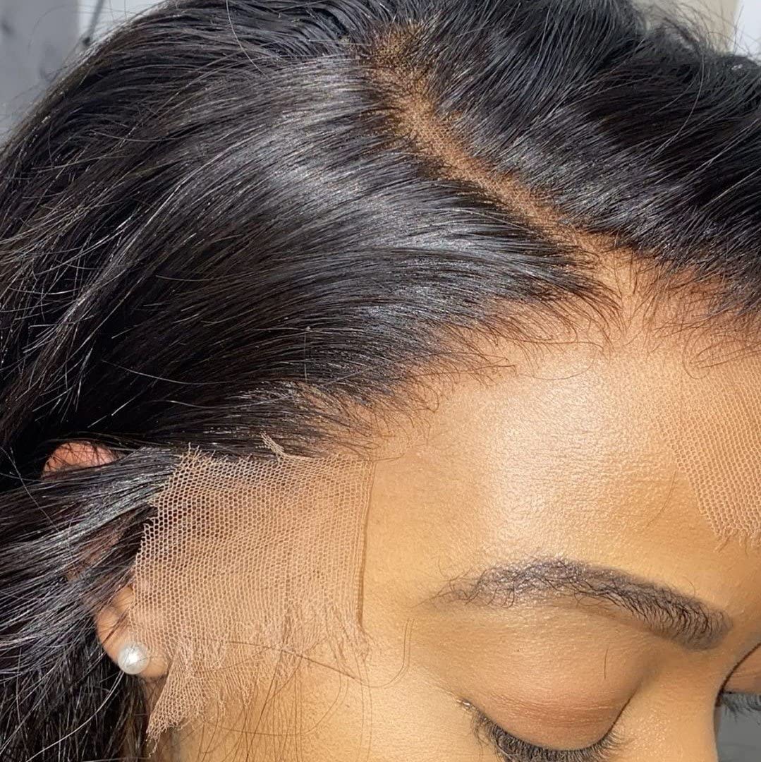 Beeos Skinlike Real Hd Lace Frontal Only, 13X6 Ear To Ear Virgin Human Hair Invisible Crystal Lace Frontal Pre Plucked Natural H