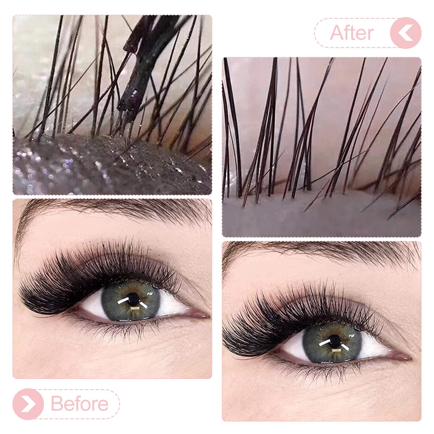 ACTROL Eyelash Extension Cleanser 60ML Natural Lash Extension Shampoo Cherry Blossom Professional Eyelid Foaming Cleanser Parabe