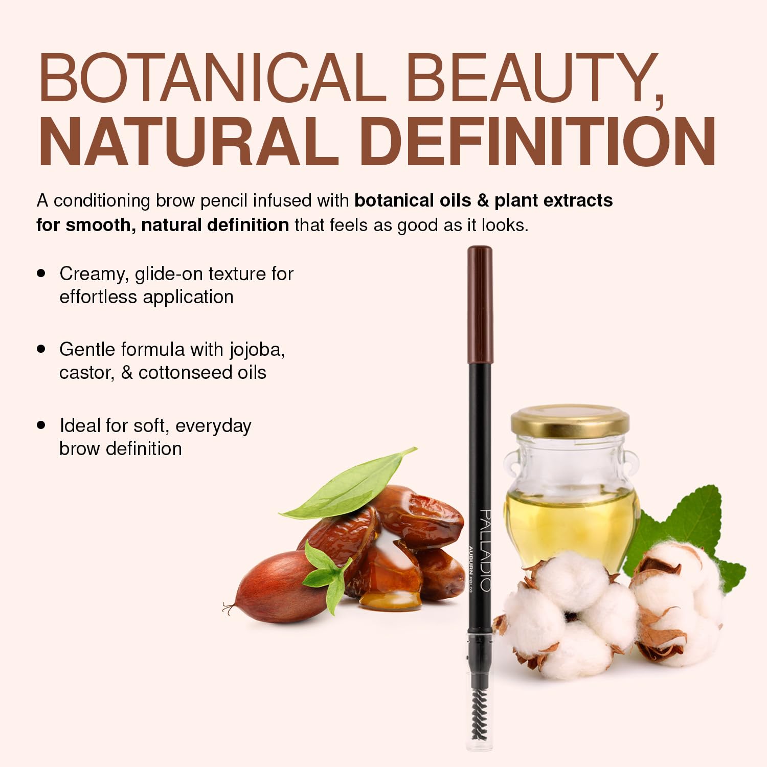 Palladio Brow Pencil & Brush for Eyebrows, Auburn