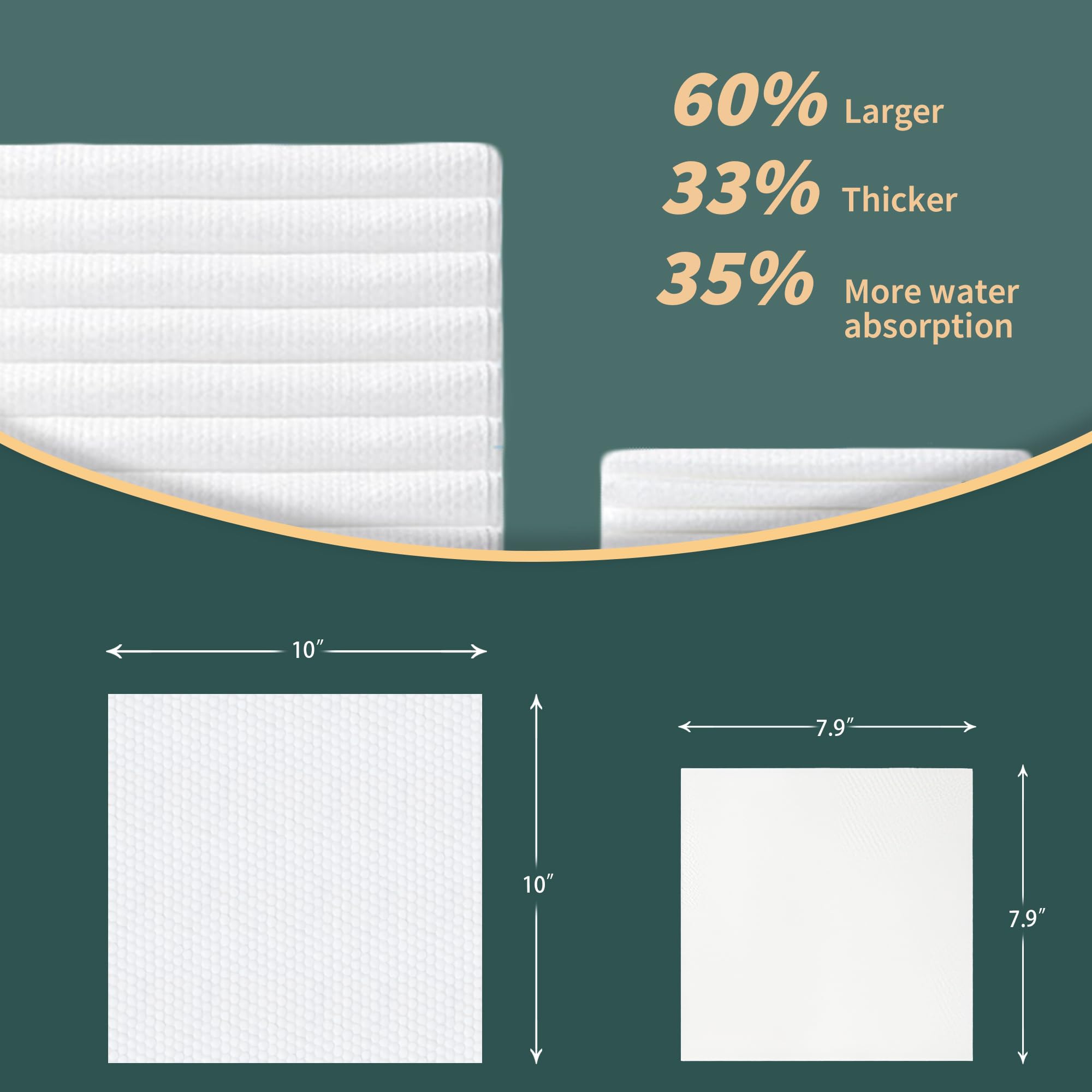 Ourmed Life Disposable Face Towels, Clean Facial Wash Cloth Without Lint, Biodegradable Cleansing Dry Wipes, Skincare And Makeup