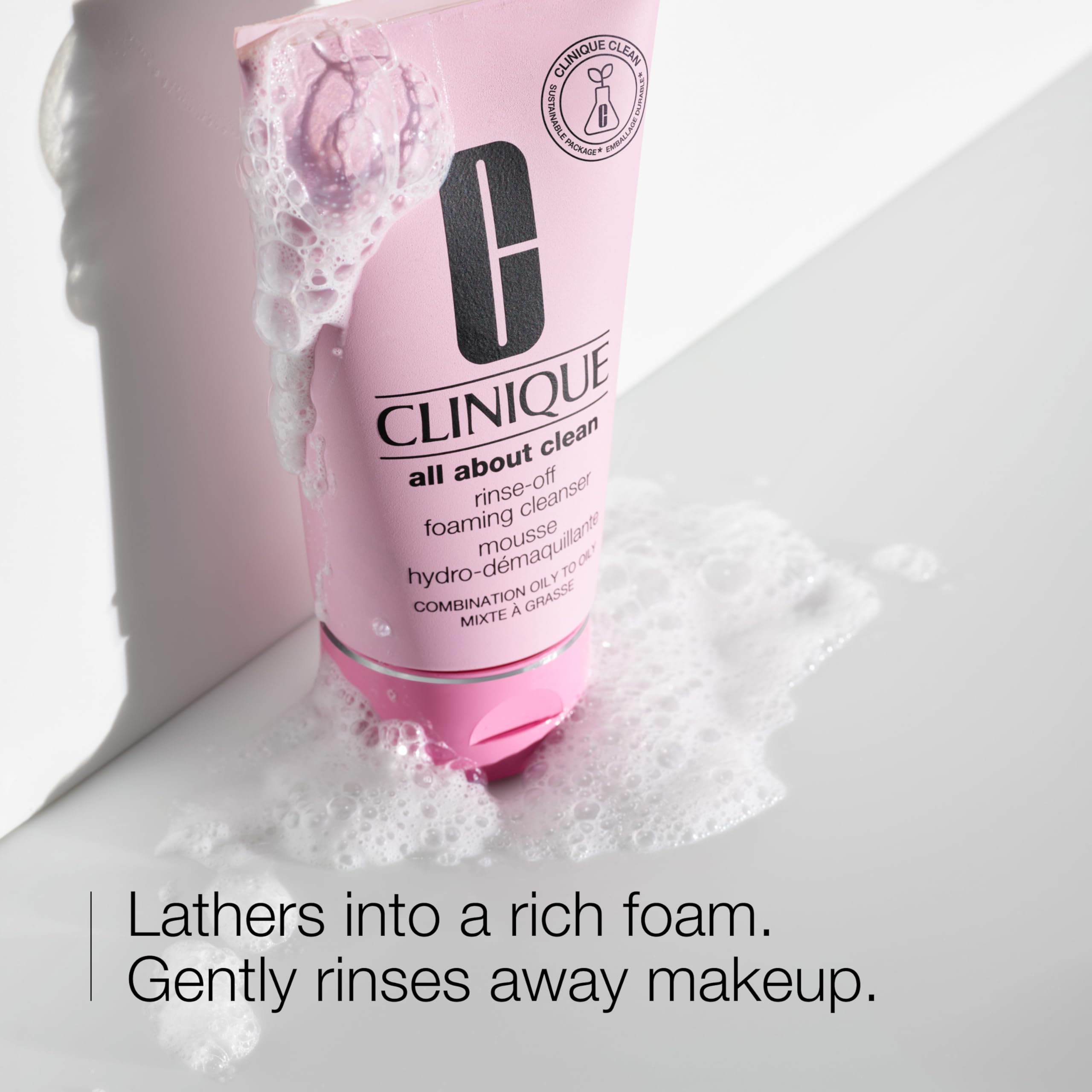 Clinique All About Clean Rinse-Off Foaming Cleanser, 5 Fl. Oz.