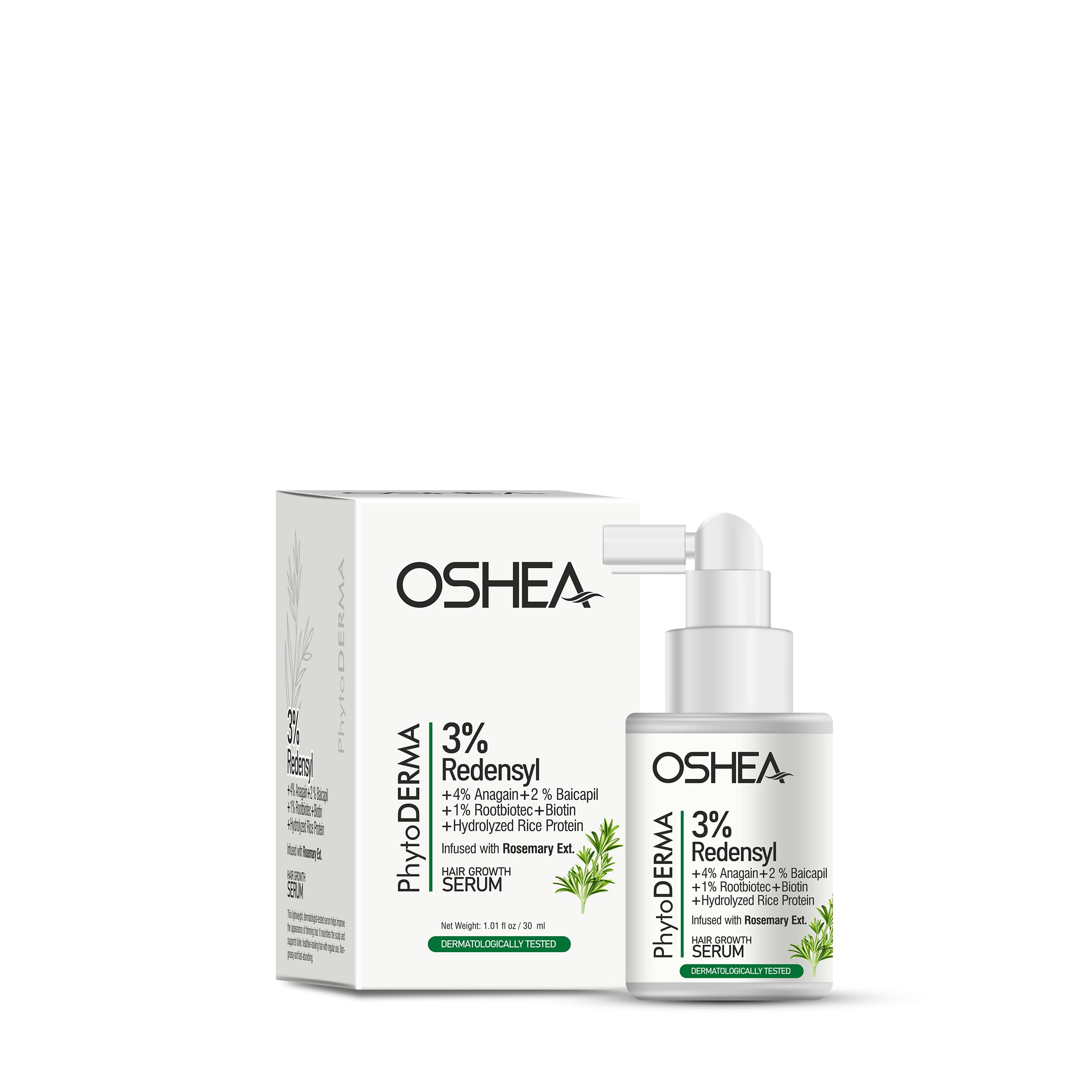 Oshea Phytoderma Hair Growth Serum For Scalp | 95% Saw New Hair Growth | 100% Saw Hairfall Reduction | Enriched With Rosemary Ex
