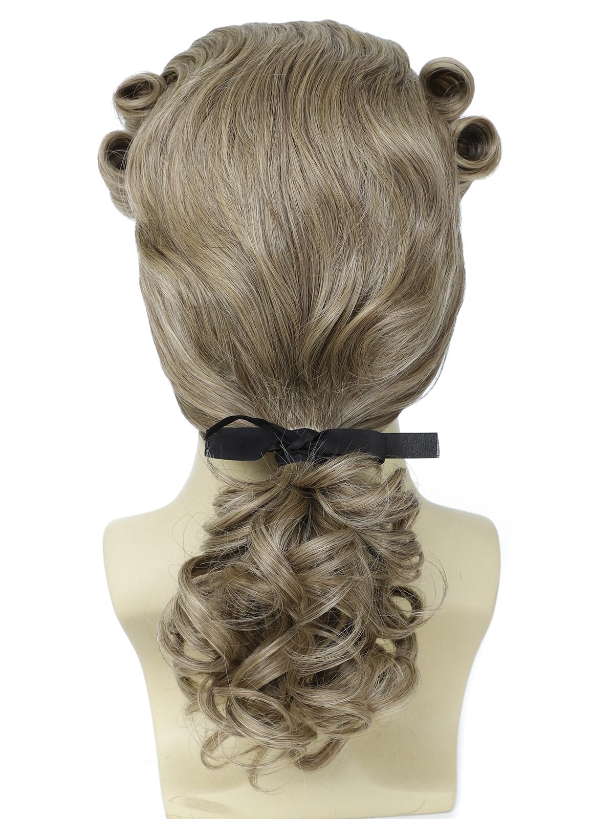 Traqur Judge Colonial Wig Washington Halloween Costume Cosplay Party Wig Funny Crazy Wigs (Blonde)
