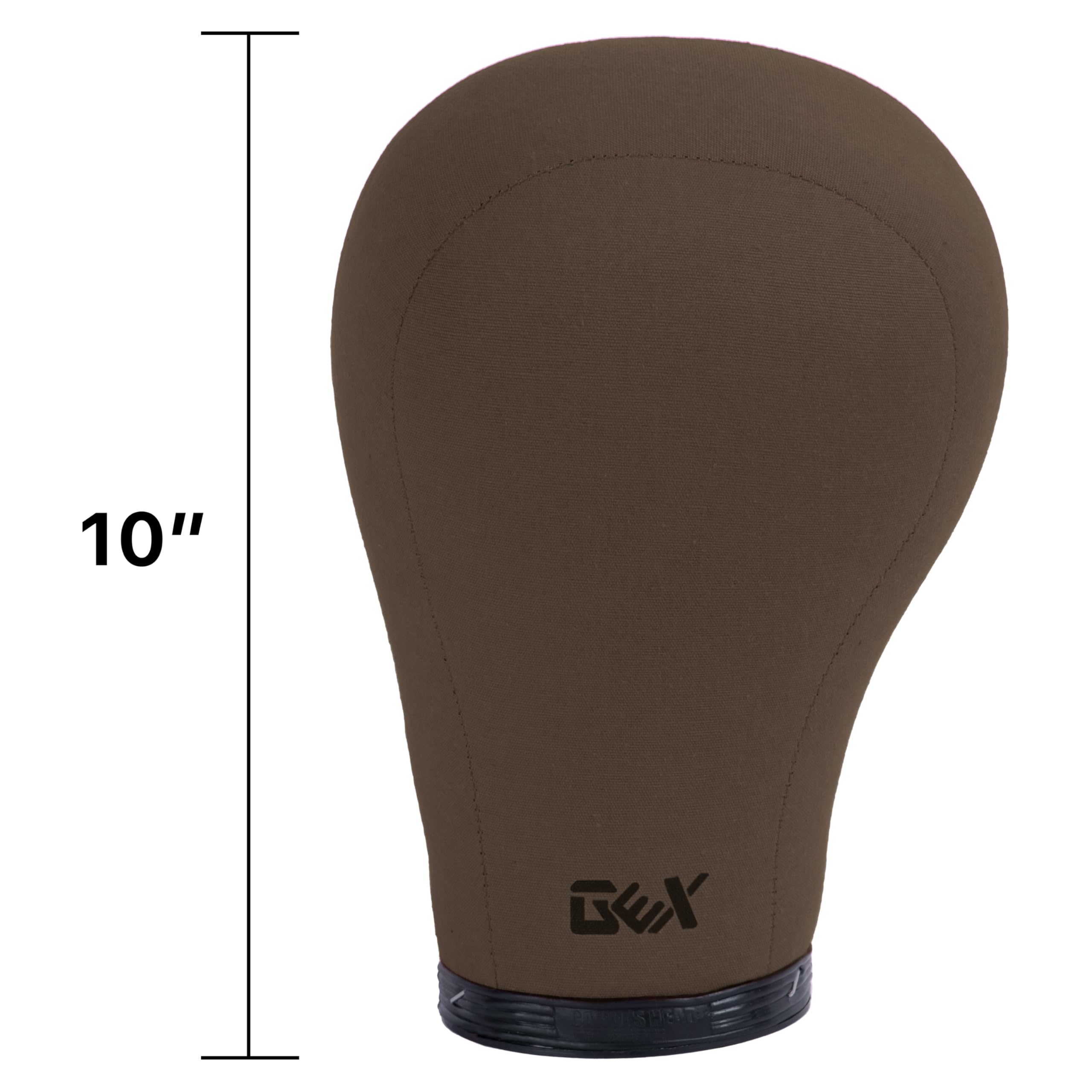 Gex 20''-24'' Canvas Cork Wig Block Mannequin Head For Wig Making Drying Styling Display With Table C Clamp Stand Holder Dark Br