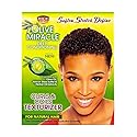 African Pride Olive Miracle Curls & Coils Texturizer - Contains Aloe Vera, Castor Oil & Biotin To Condition & Define Hair, Prote