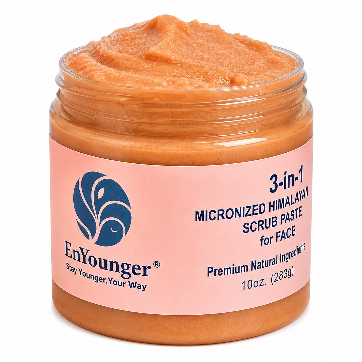 3in1 Micronized Himalayan Salt Scrub Paste for Face, Body & Sensitive Skin  3 Skin Benefits: Younger Appearance, Hydration & 