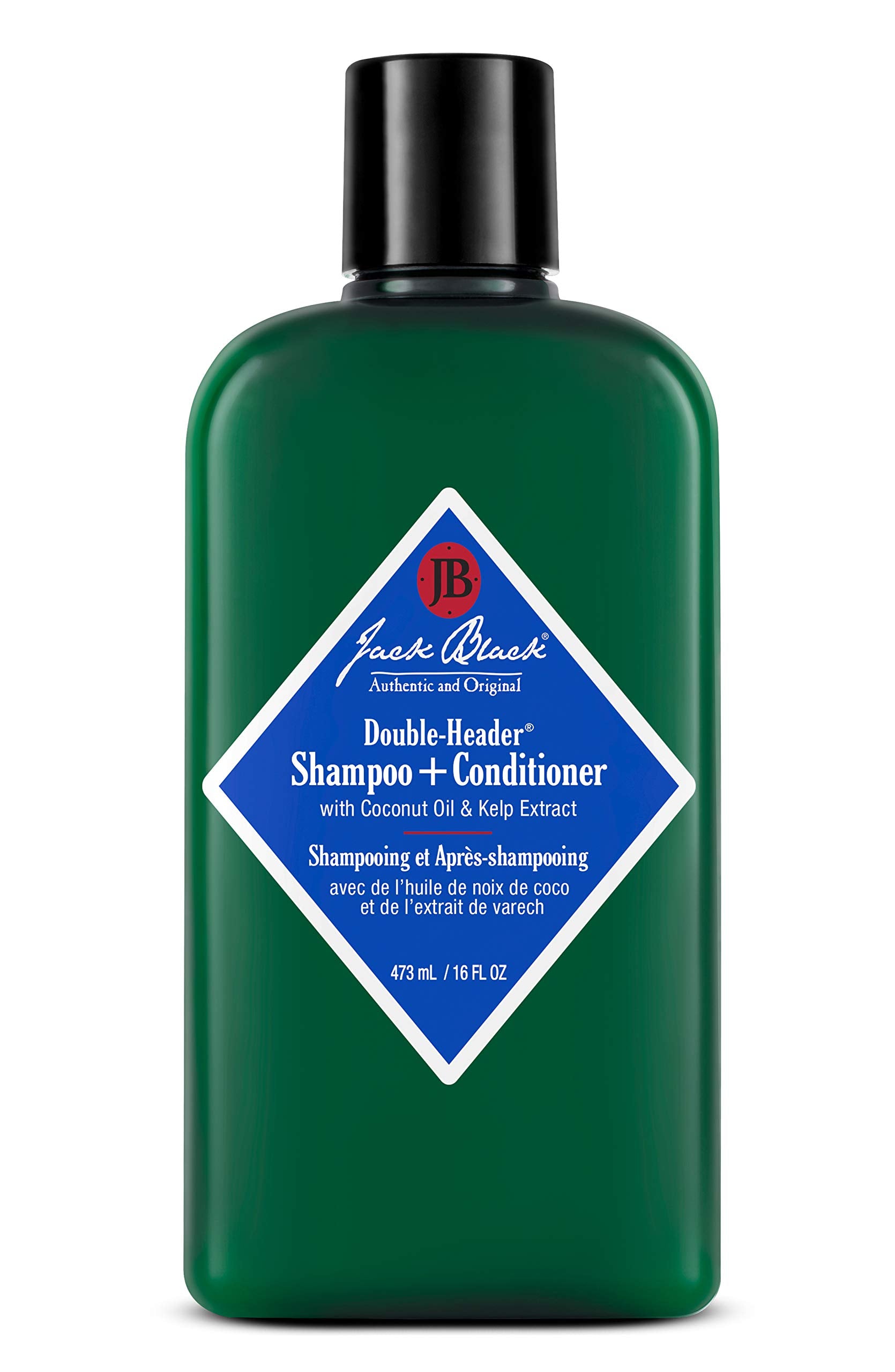 Jack Black - Double-Header Shampoo + Conditioner - Purescience Formula, Coconut Oil And Kelp Extract, Sulfate-Free, Removes Oil