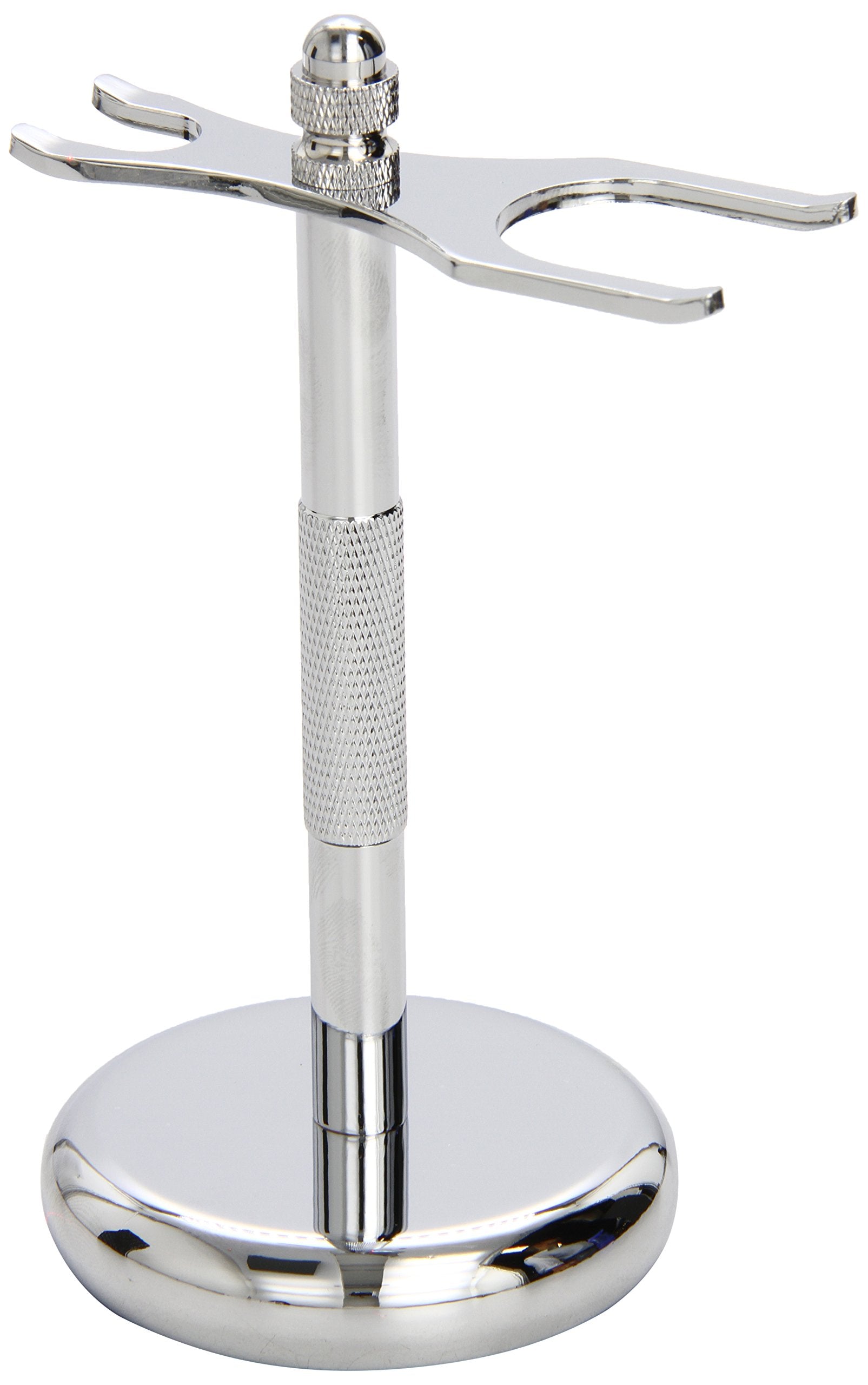 SimplyBeautiful Deluxe Razor and Brush Stand, Chrome
