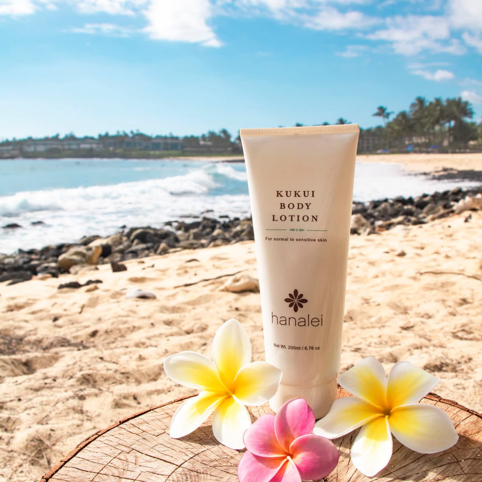 Hanalei Cruelty-Free Paraben-Free Kukui Body Lotion | Dye-Free Moisturizer With Kukui Nut Oil, Shea Butter, Jojoba Oil | Hydrati