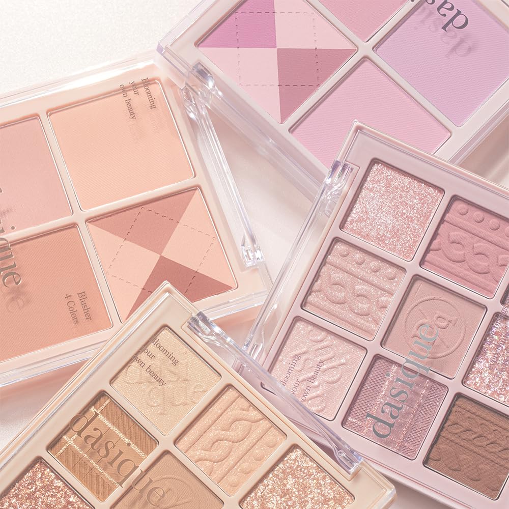 dasique Shadow Palette #15 Beige Knit l Vegan, Cruelty-Free l 9 Blendable Shades in Smooth Matte and Shimmer Finishes with Gorge