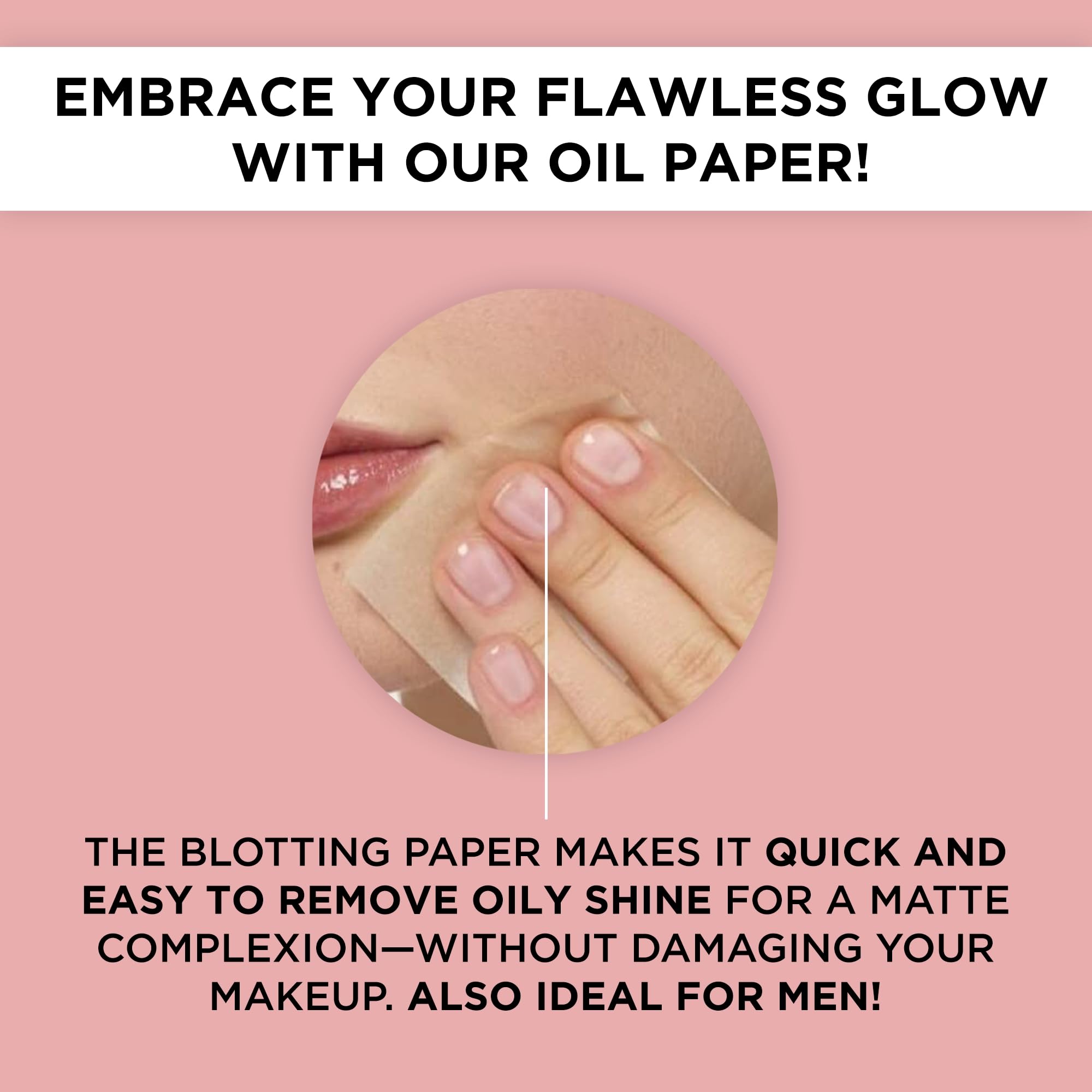 ARTDECO Oil Control Paper - Oil-Absorbing Blotting Paper - Gives Your Complexion a Matte Finish - Refill Pack with 100 Sheets -