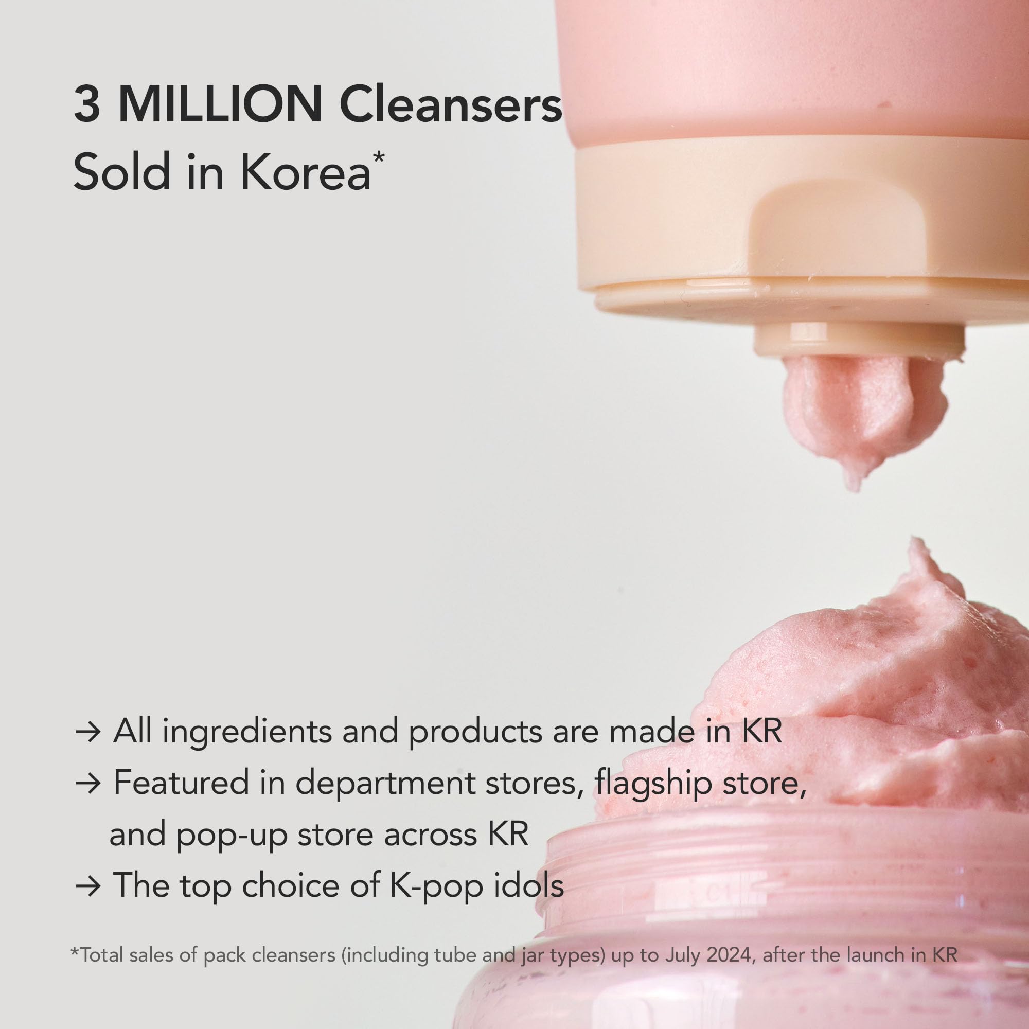 Whipped Cream Vegan Cleanser Ddalva - Strawberry + Vanilla Bean | For Dull Skin, Moisturizing Face Cleanser, Radiant Glow, Niaci