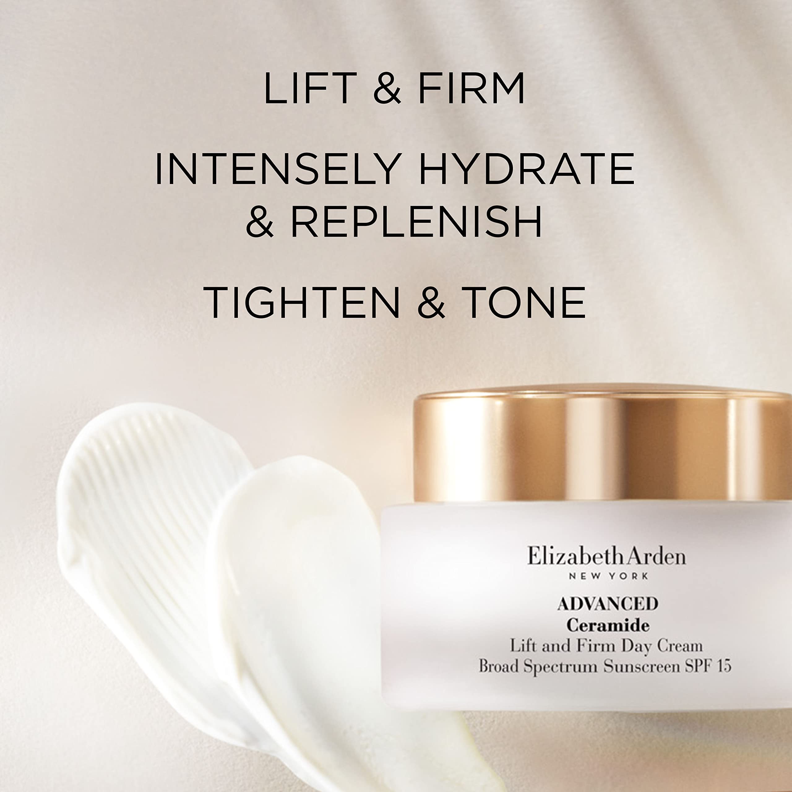 Elizabeth Arden Advanced Ceramide Lift And Firm Moisturizing Day Cream Spf 15, Lightweight, Infused With Ceramides, Hydrates And