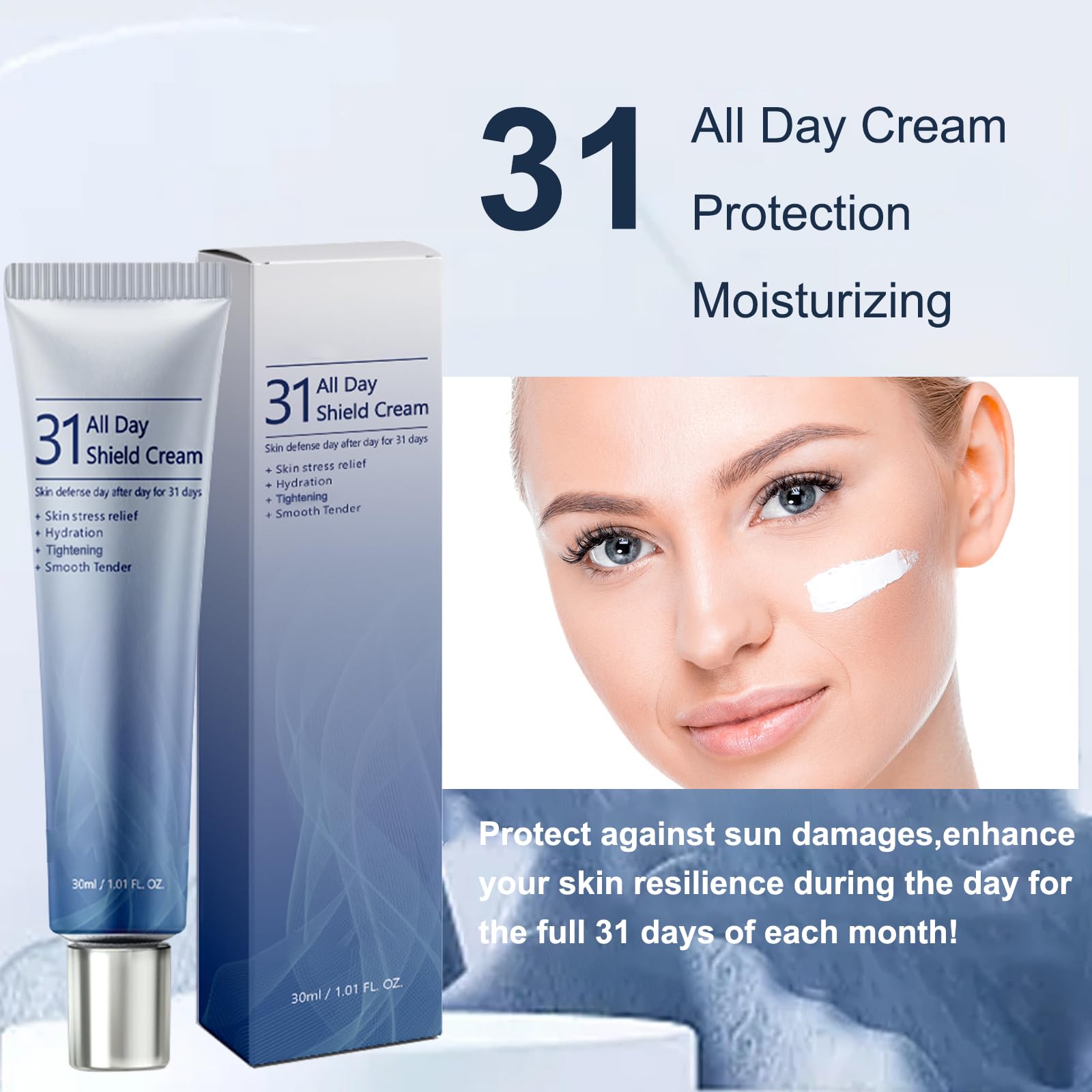 Zcmn 2 Pack All-Day & Night Cream For Face - 31 All Day Shield Cream & 102 Night Renewal Cream -Intensive Skin Care All Day And
