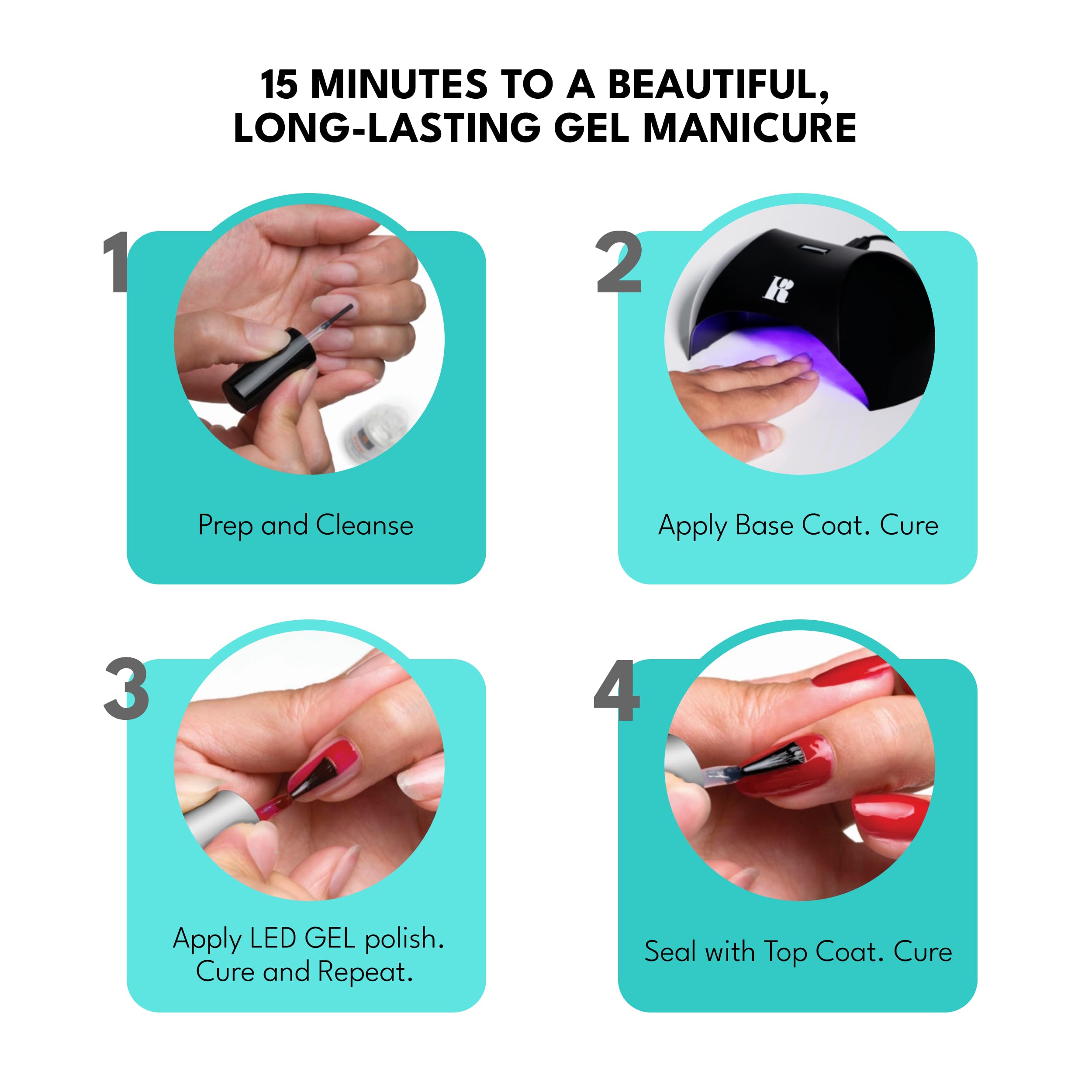 Red Carpet Manicure Fortify & Protect Fuchsia Pearl Gel Polish For Strong, Healthy Nails - Infused With Vitamin A & Biotin - (Up