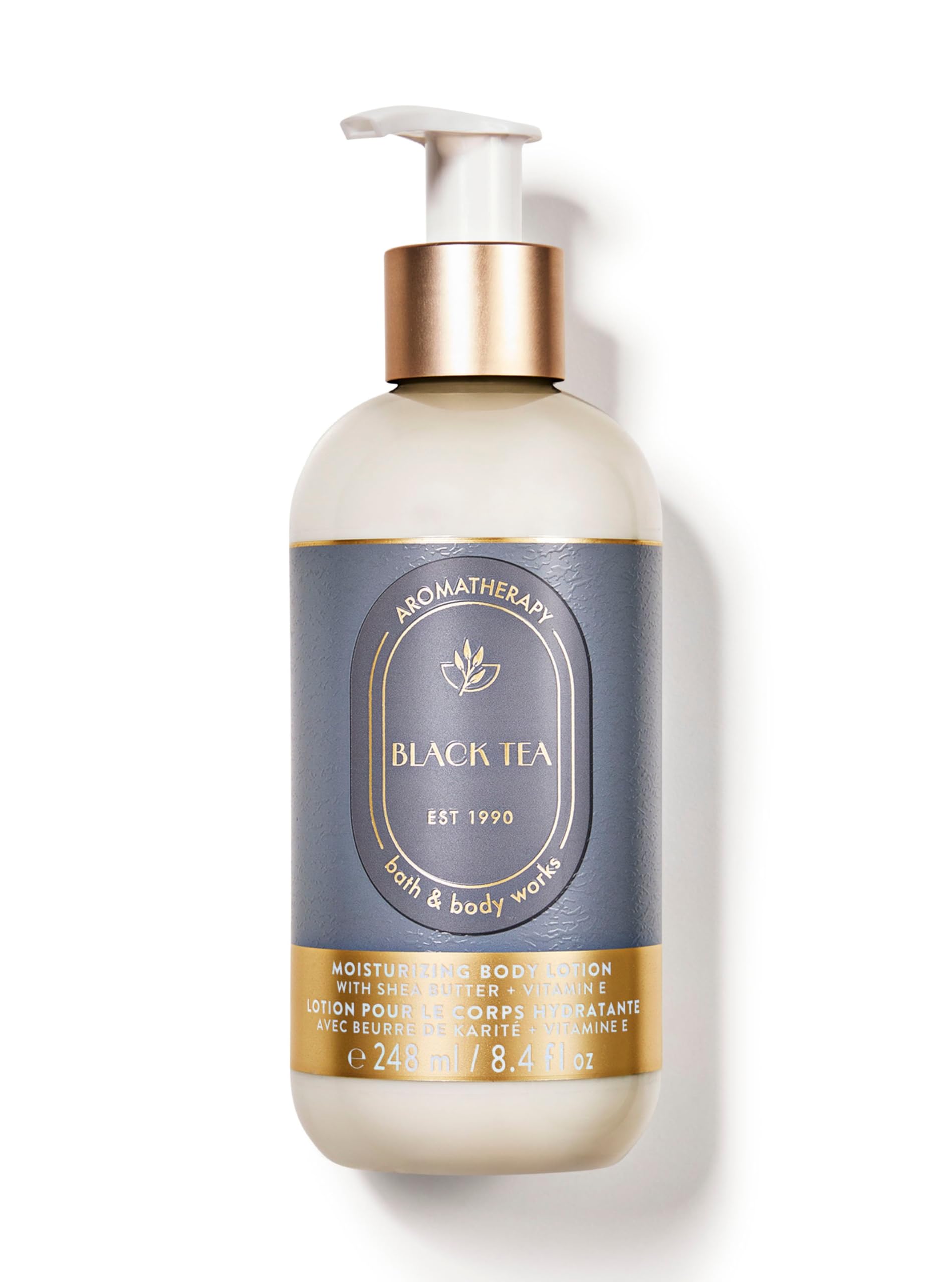 Bath & Body Works Black Tea Body Lotion (Shea Butter + Vitamin E) | 24Hr Moisture | 248 Ml / 8.4 Fl Oz | Gender - Unisex