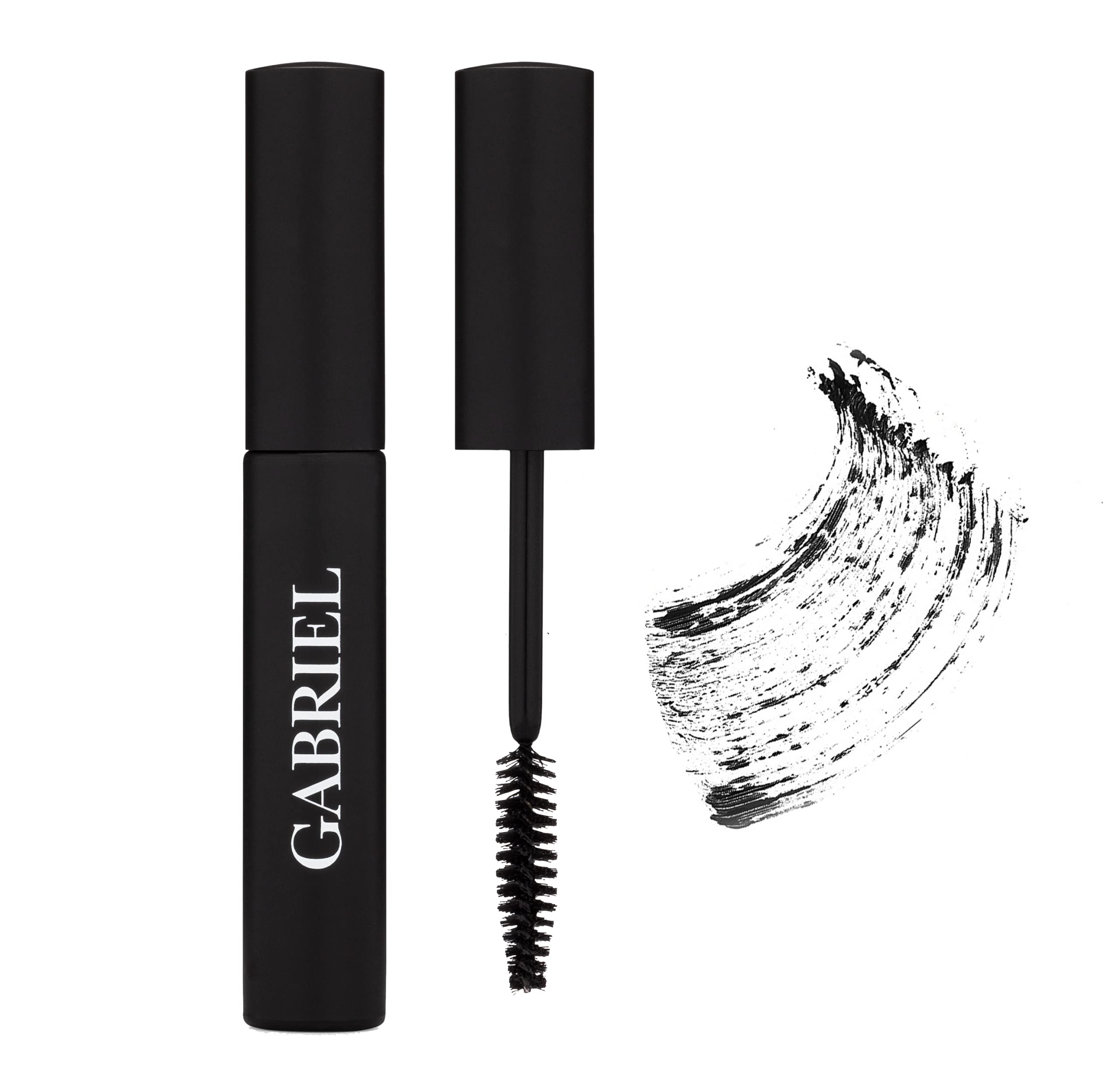 Gabriel Cosmetics Mascara (Black), Natural, Paraben Free, Vegan, Gluten Free, Cruelty Free, No Gmo, Voluminous Full Lashes, Non