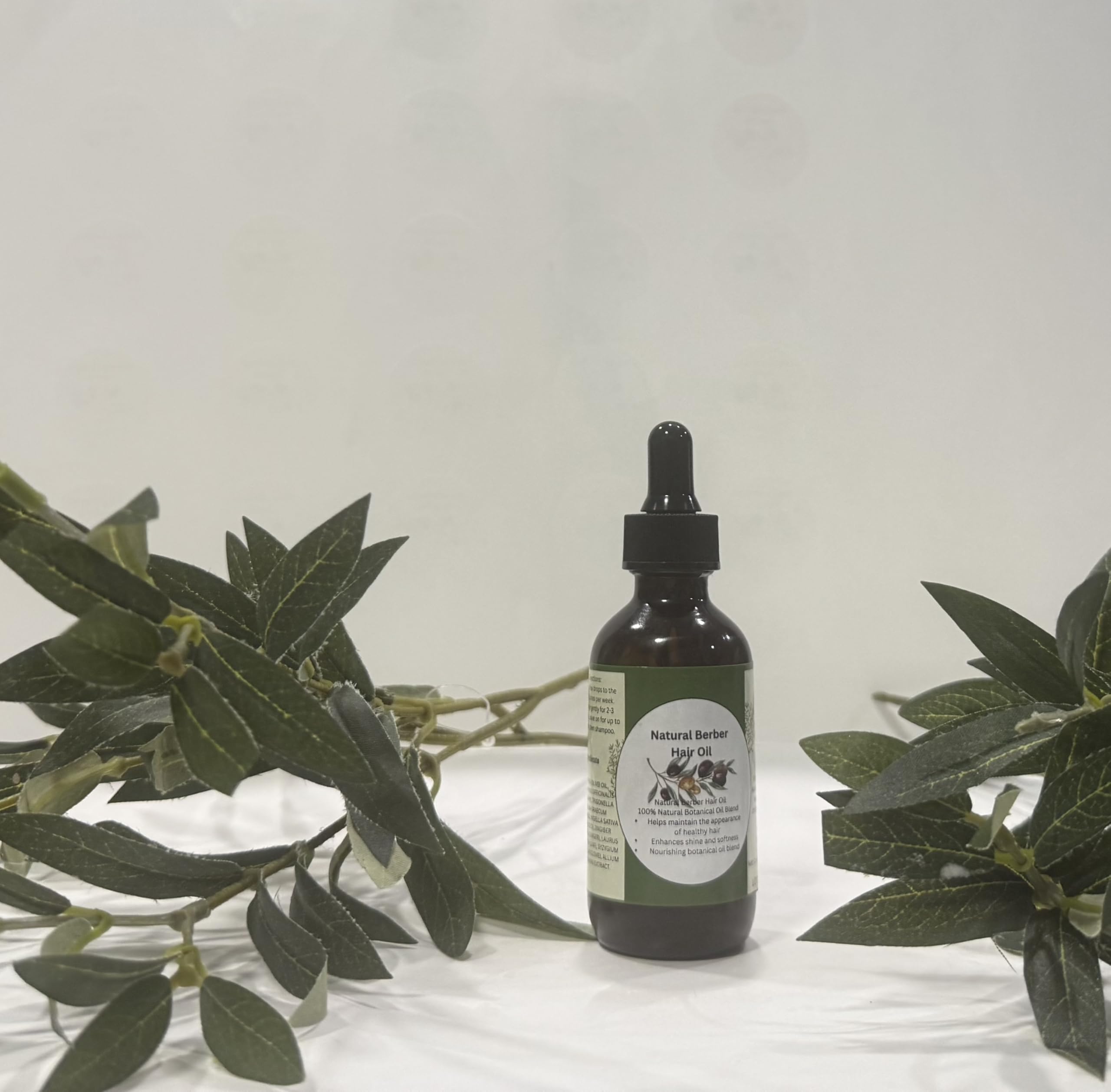 Natural Berber Hair Oil  100% Natural Botanical Oil Blend for Hair Growth, Strength & Thickness  Nourishing Scalp Treatment fo