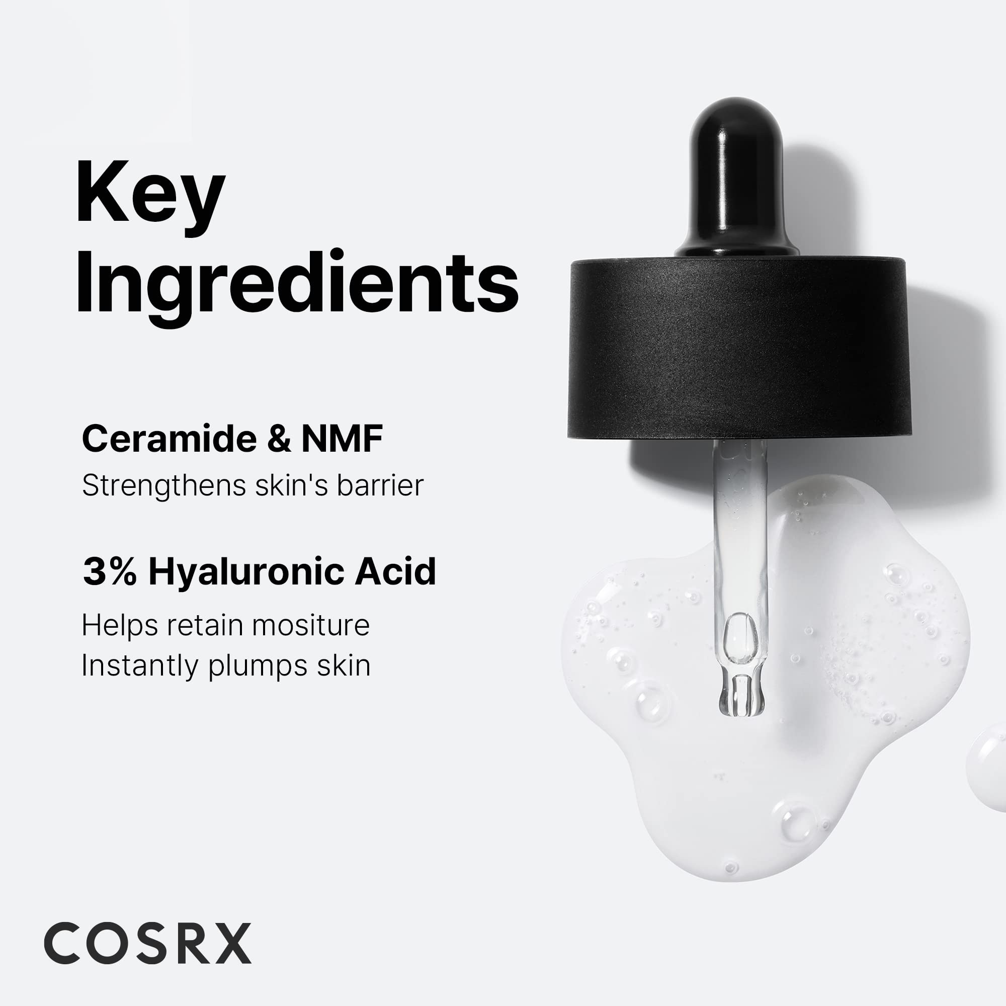 Cosrx Pure Sodium Hyaluronic Acid 3% Serum, Hydration & Moisture Boosting Facial Serum For Fine Lines & Wrinkles, Plump & Repair