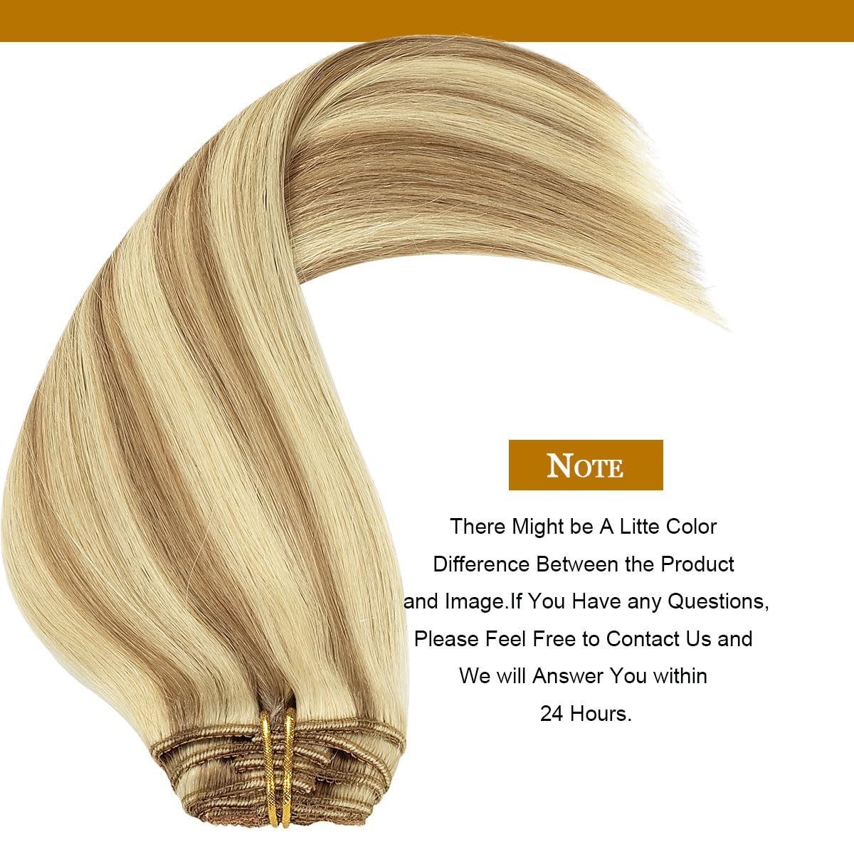 Loxxy 20 Inch Seamless Clip In Hair Extensions Light Brown Highlighted Platinum Blonde Straight Lace Double Weft 100% Remy Hair