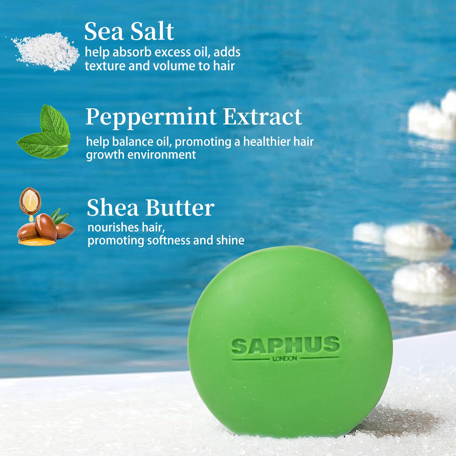 Shampoo Bar and Conditioner Bar Set - Promote Hair Growth & Purifying, Paraben Free and Sulfate Free for Men & Women Dandruff Oi