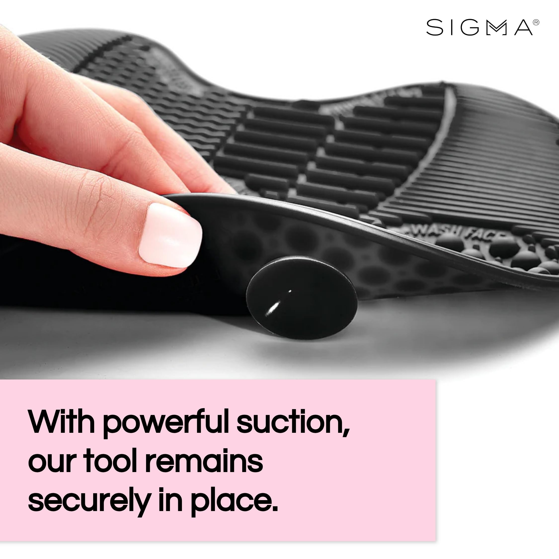 Sigma Beauty Makeup Brush Cleaner Mat - Sigma Spa Express Silicone Makeup Brush Cleaning Mat With Suction Cups For Cleaning Make