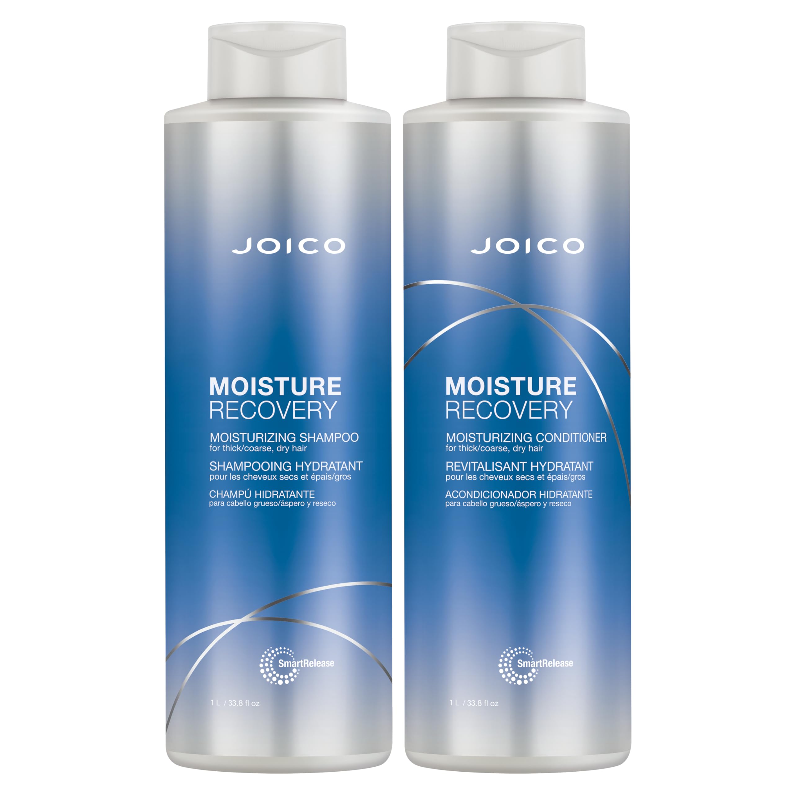 Joico Moisture Recovery Moisturizing Shampoo & Conditioner Set | Replenish Loss Moisture | For Thick & Coarse & Dry Hair