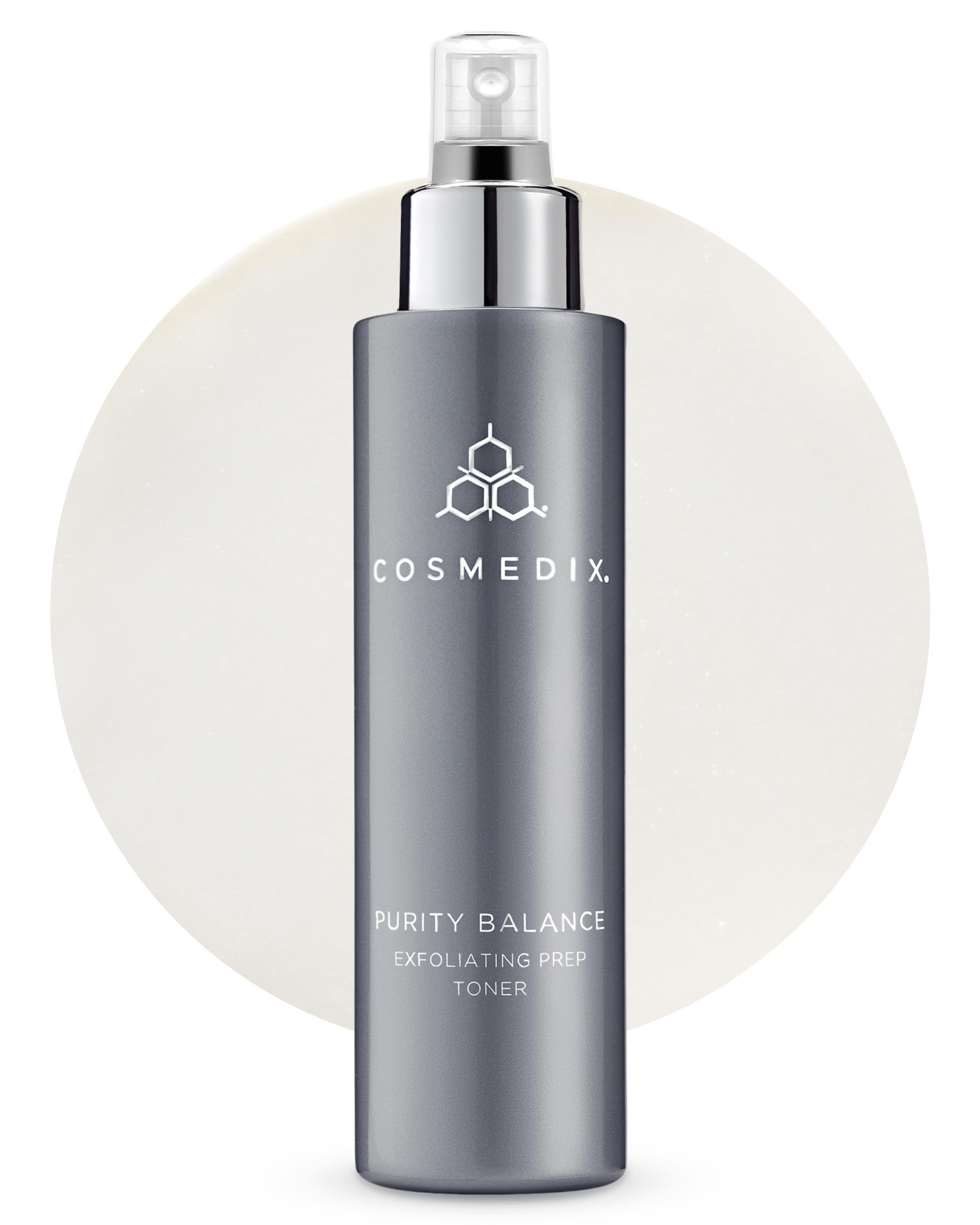 COSMEDIX Purity Balance Exfoliating Prep Face Toner - Hydrating Facial Toner for Acne-Prone Skin, Fine Lines & Wrinkles - Deep C