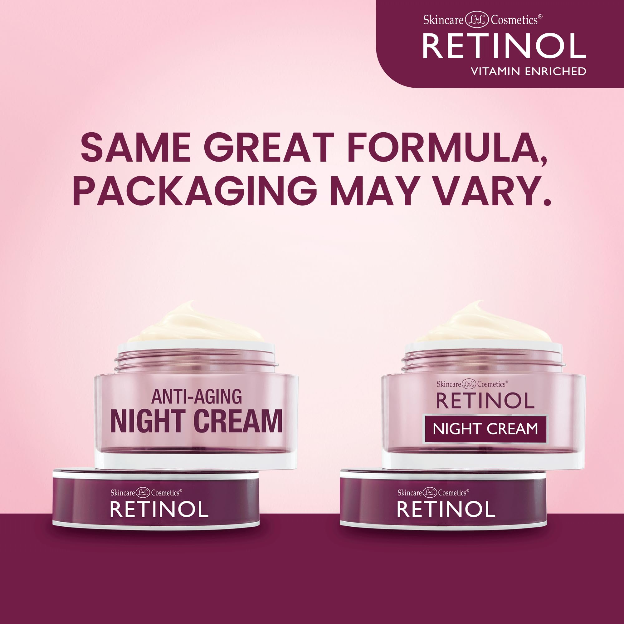 Retinol Night Cream - The Original Anti-Aging Retinol For Younger Looking Skin - Luxurious Restorative Moisturizer Works While Y