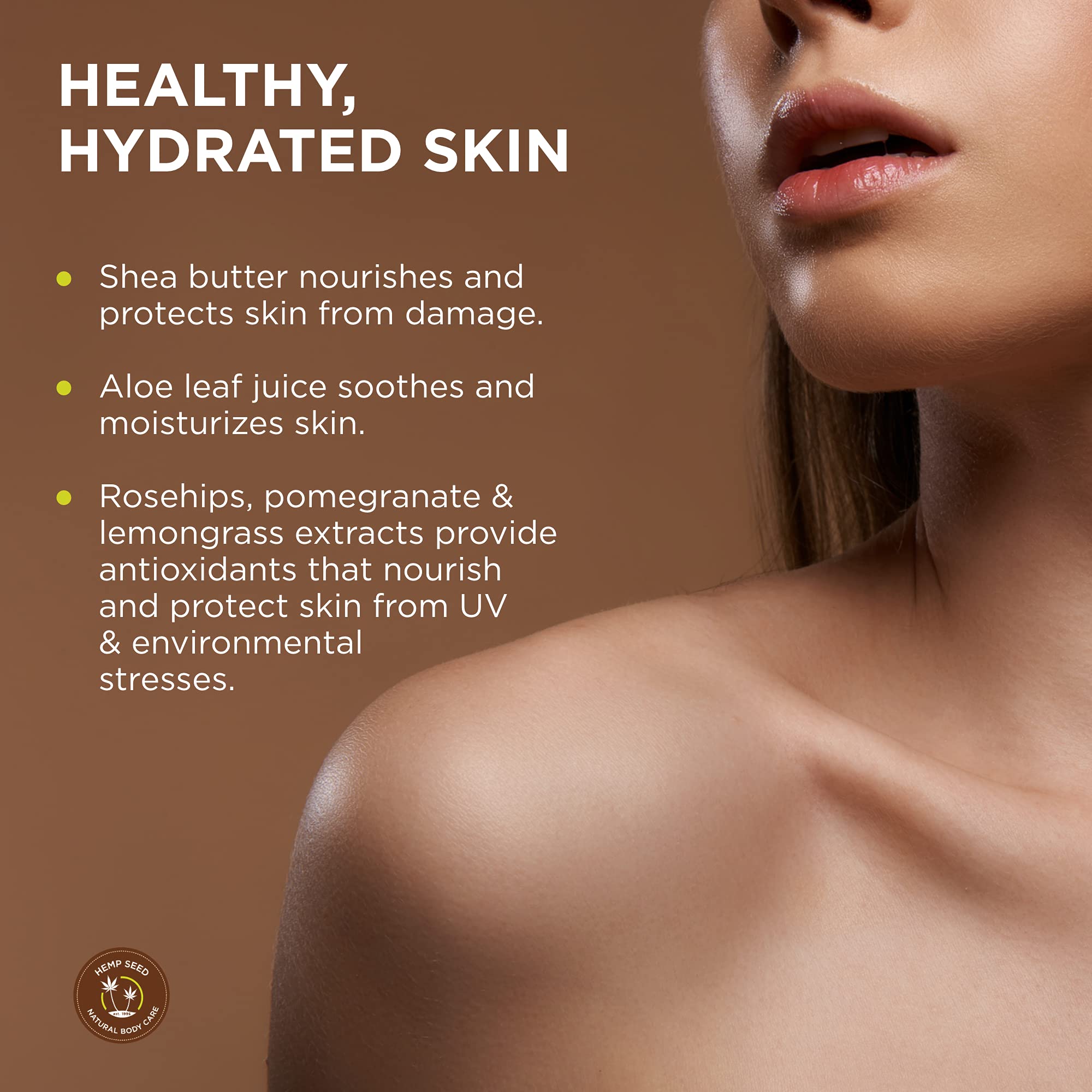 Hemp Seed Skin Butter, Skinny Dip - 8 oz. - Total Body Moisturizer - Hemp Seed Oil, Jojoba Oil, Shea Butter - Vegan & Cruelty Fr