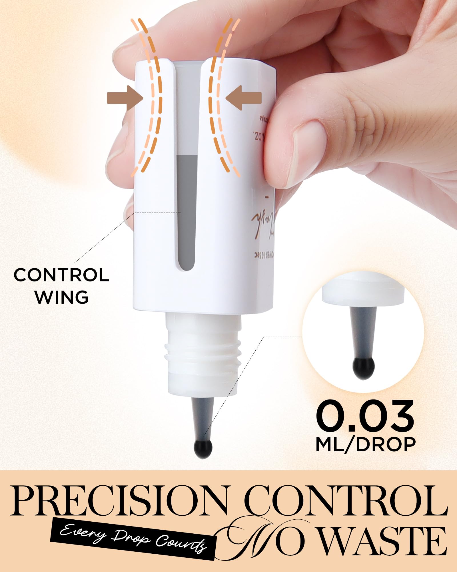 Eyelash Extension Glue, Lash Glue for Eyelash Extensions 10 ml, Smart Drop Technology Flash Glue for Classic and Volume Lashes,
