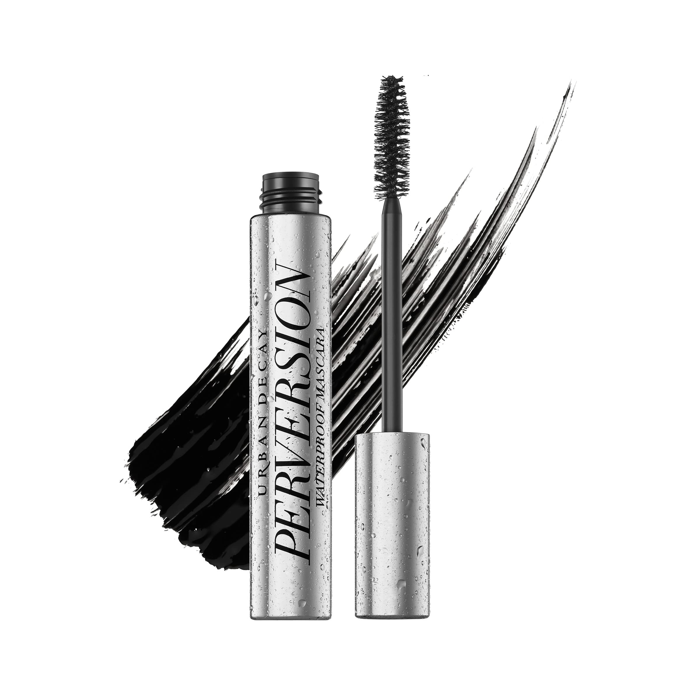 Urban Decay Perversion Volumizing Waterproof Mascara, Black Lengthening Mascara, Buildable Lash Volume & Length, Nourishing Prot